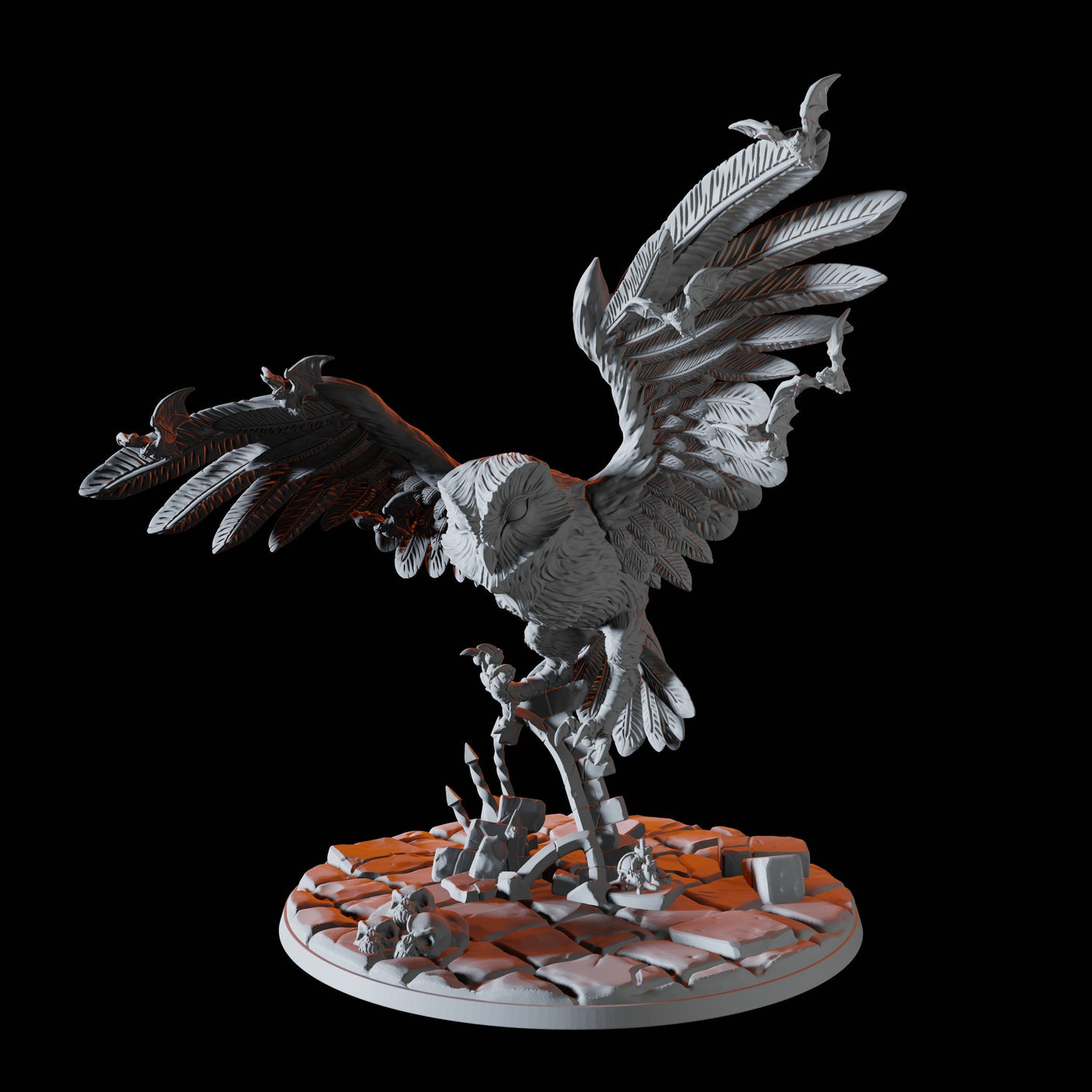 Giant Owl Miniature for Dungeons and Dragons, Pathfinder or other TTRPGs
