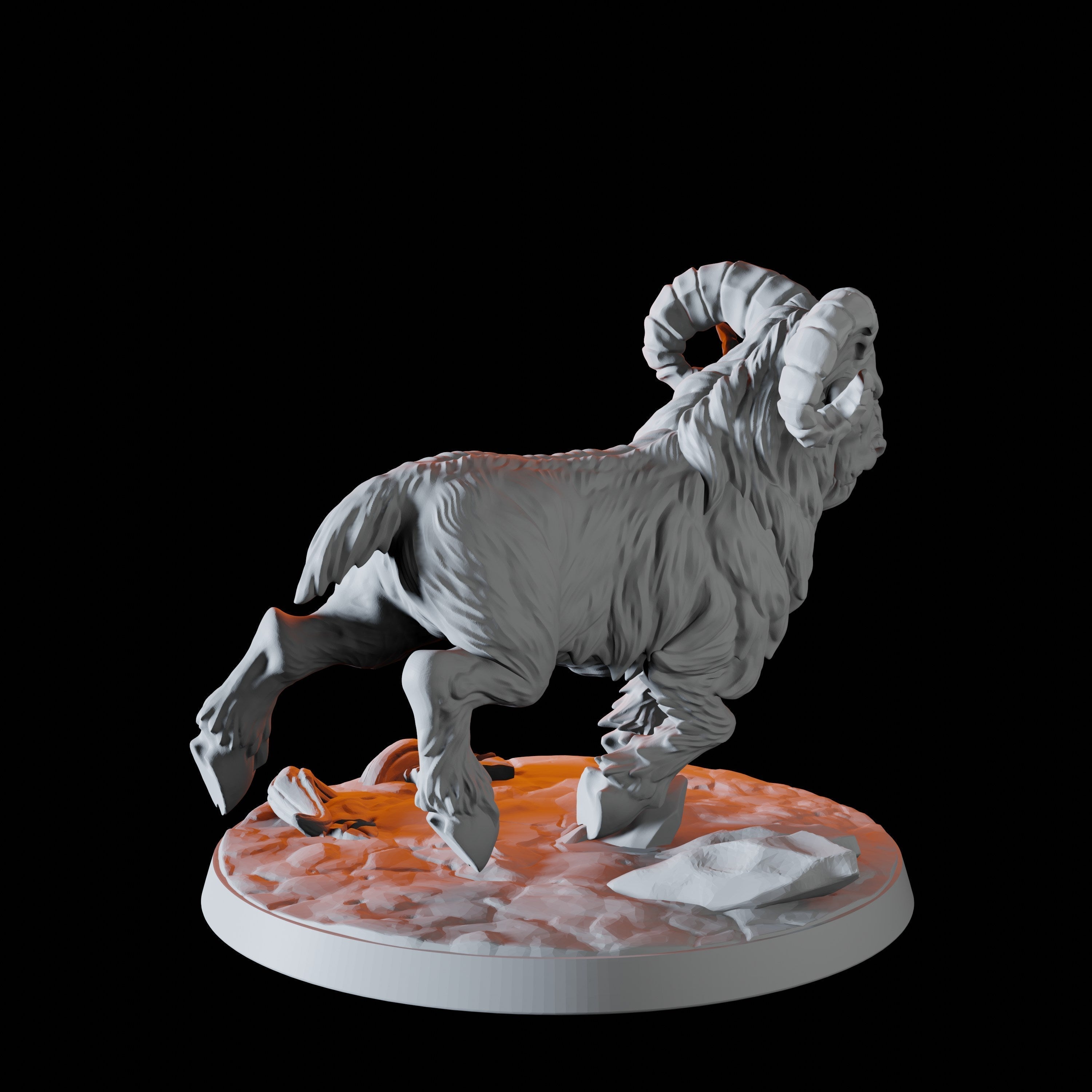 Giant Ram Miniature A for Dungeons and Dragons - Myth Forged