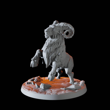 Giant Ram C Miniature for Dungeons and Dragons, Pathfinder or other TTRPGs