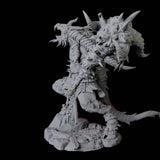 Giant Ratfolk Barbarian B Miniature for Dungeons and Dragons, Pathfinder or other TTRPGs