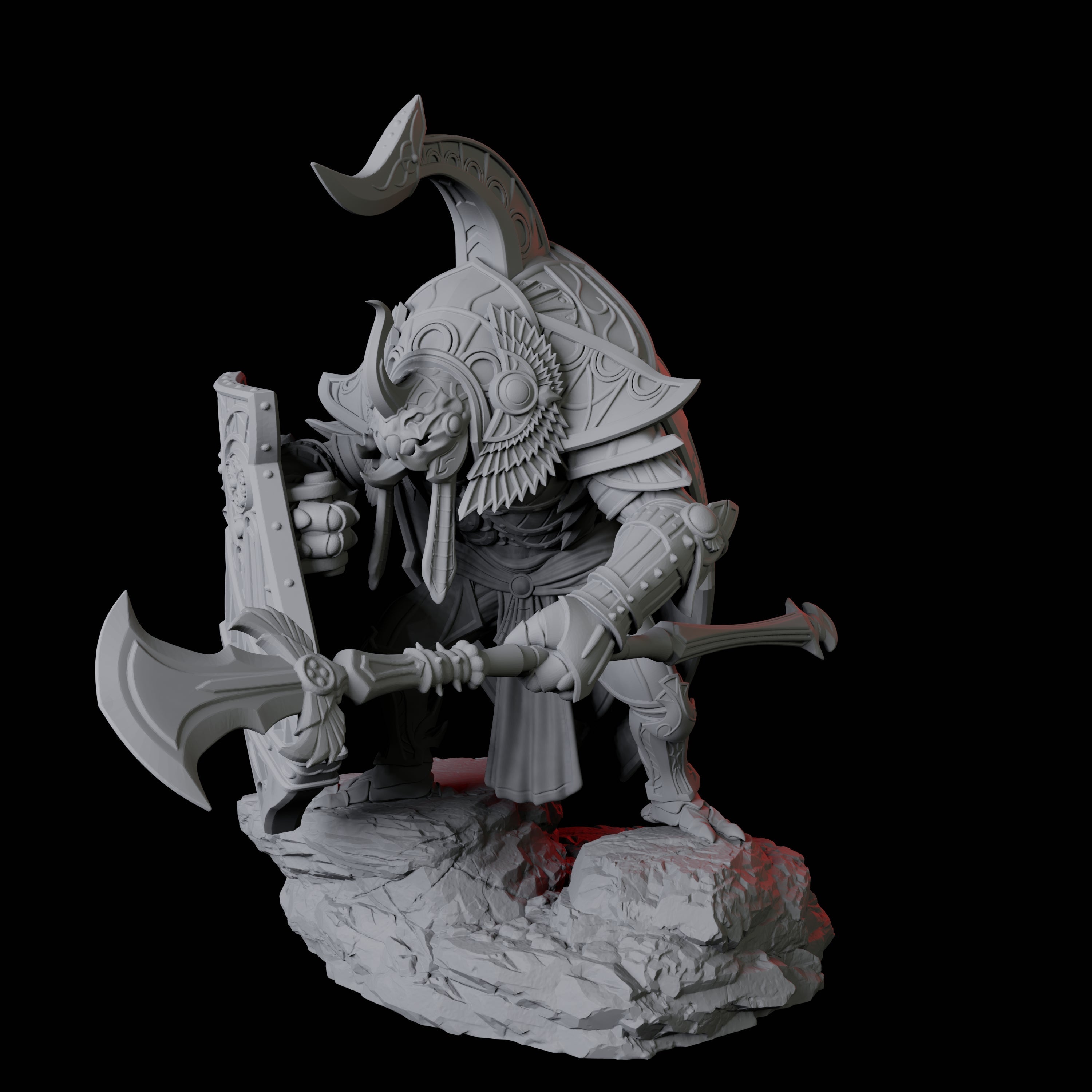 Giant Scarab Warrior B Miniature for Dungeons and Dragons, Pathfinder or other TTRPGs