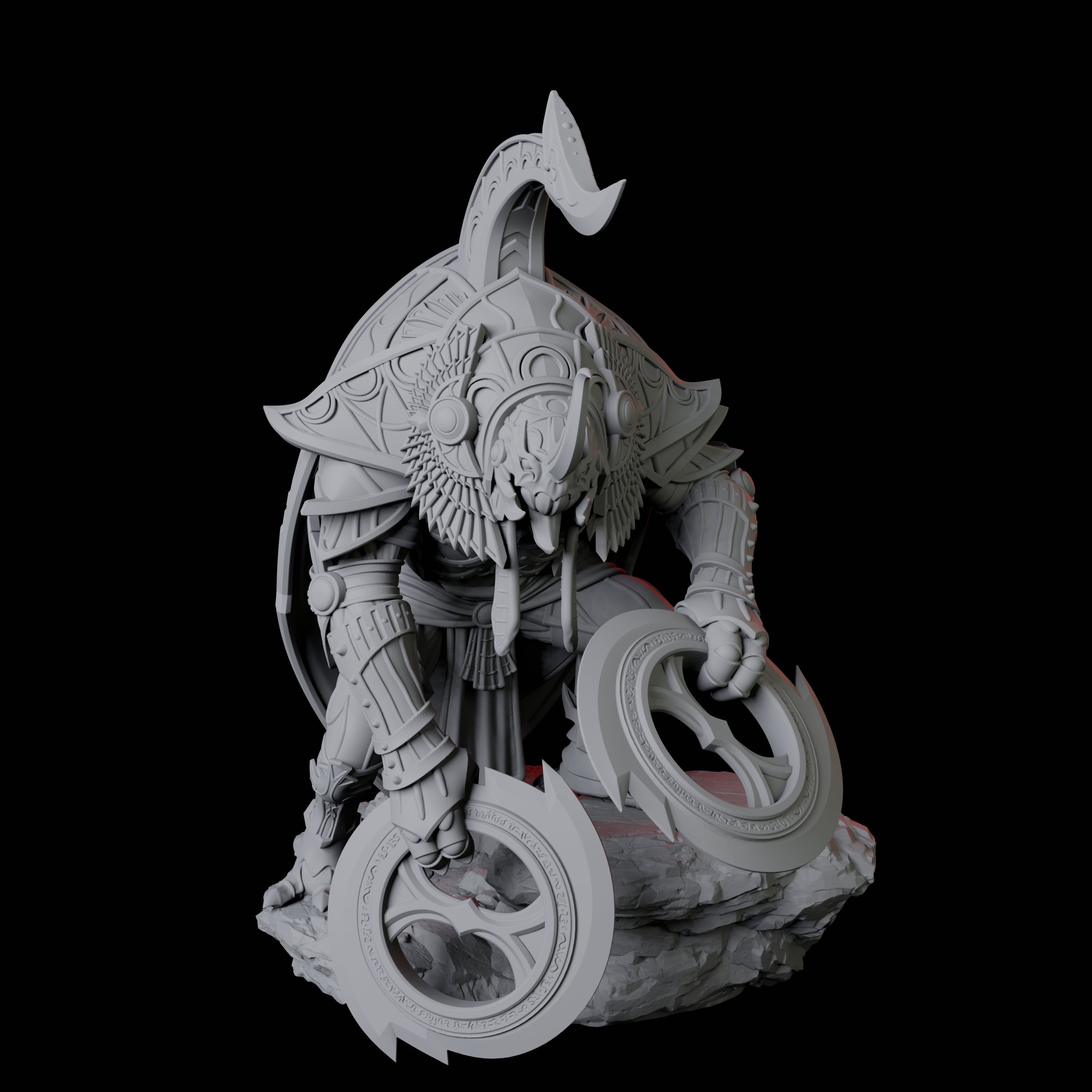 Giant Scarab Warrior C Miniature for Dungeons and Dragons, Pathfinder or other TTRPGs