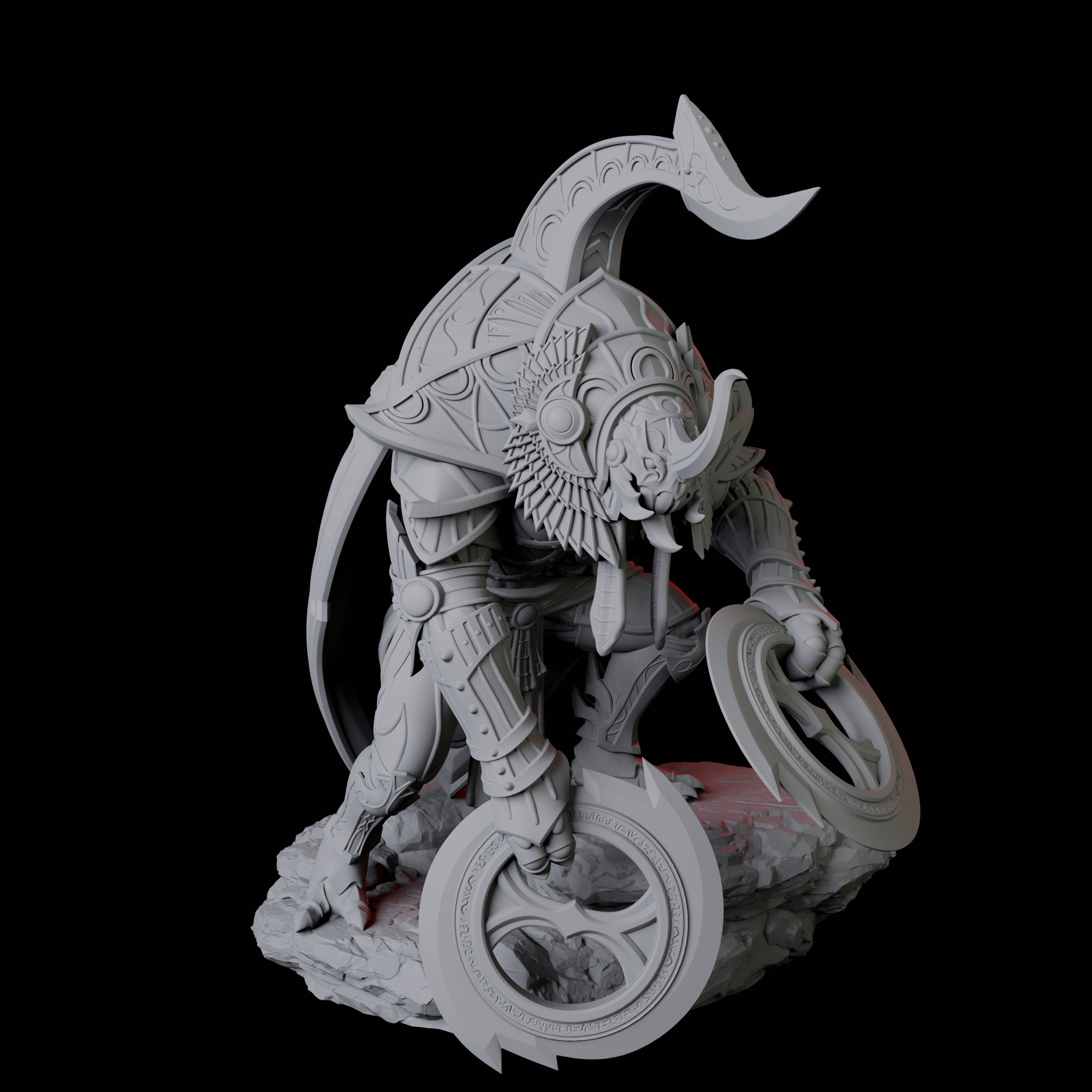 Giant Scarab Warrior C Miniature for Dungeons and Dragons, Pathfinder or other TTRPGs