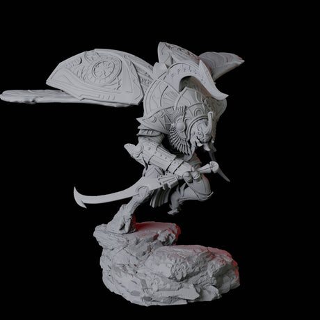 Giant Scarab Warrior D Miniature for Dungeons and Dragons, Pathfinder or other TTRPGs