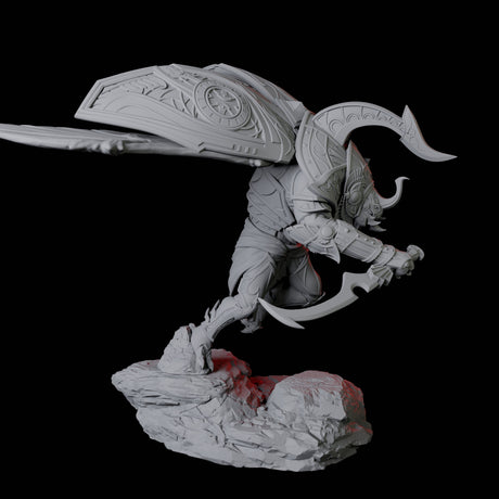 Giant Scarab Warrior D Miniature for Dungeons and Dragons, Pathfinder or other TTRPGs