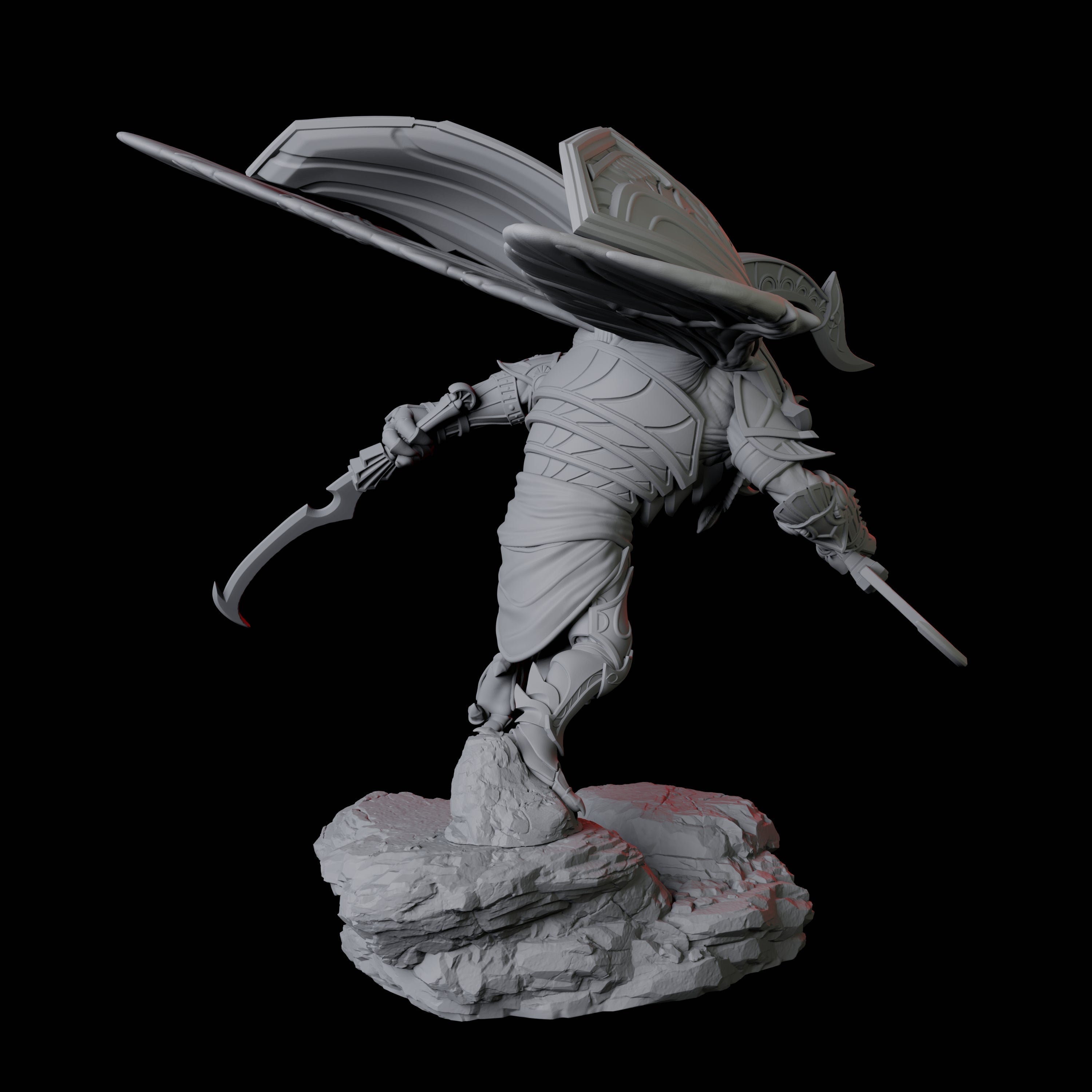 Giant Scarab Warrior D Miniature for Dungeons and Dragons, Pathfinder or other TTRPGs