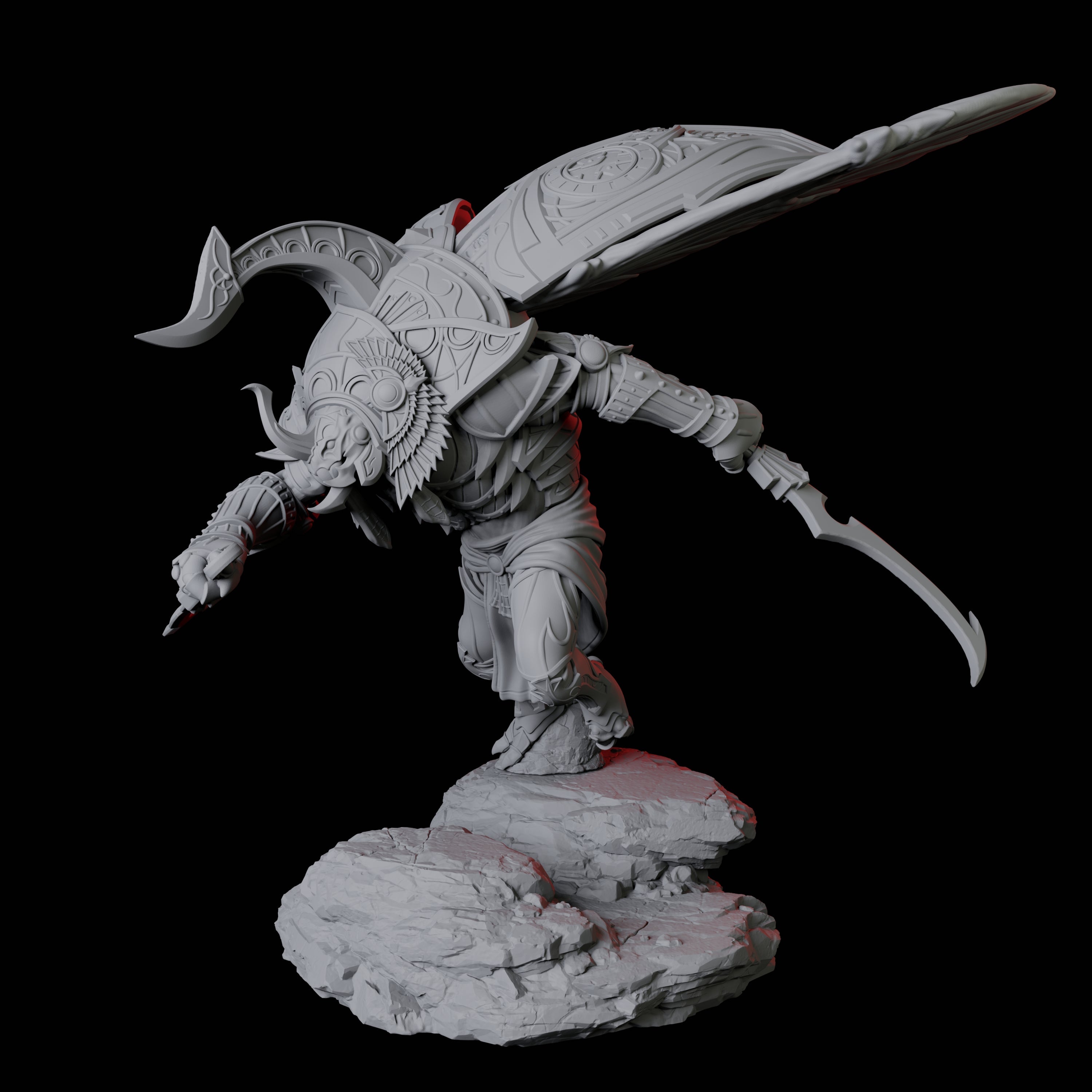 Giant Scarab Warrior D Miniature for Dungeons and Dragons, Pathfinder or other TTRPGs
