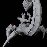 Giant Scorpion Mounted Warrior B Miniature for Dungeons and Dragons, Pathfinder or other TTRPGs