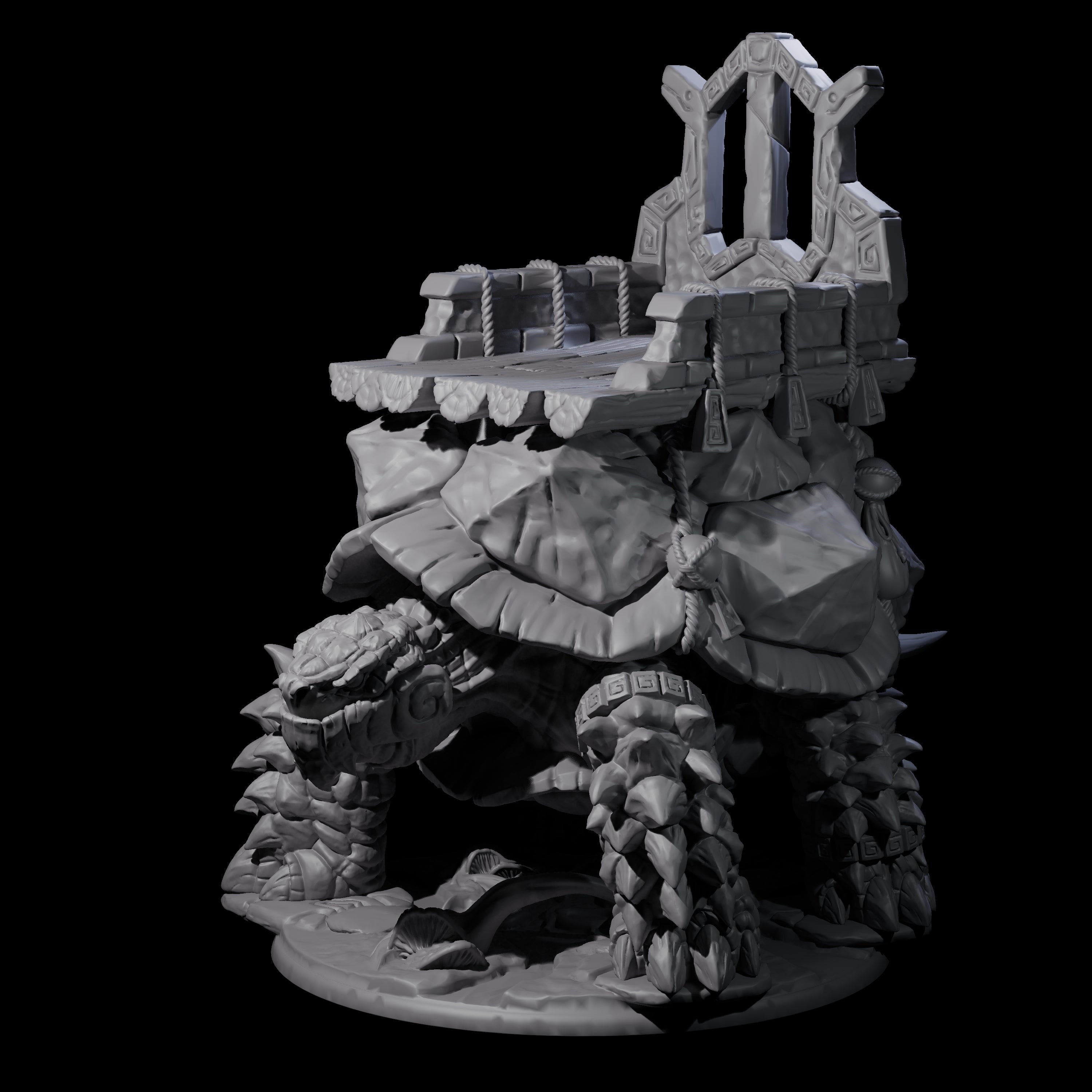 Giant Snapping Turtle Miniature for Dungeons and Dragons, Pathfinder or other TTRPGs