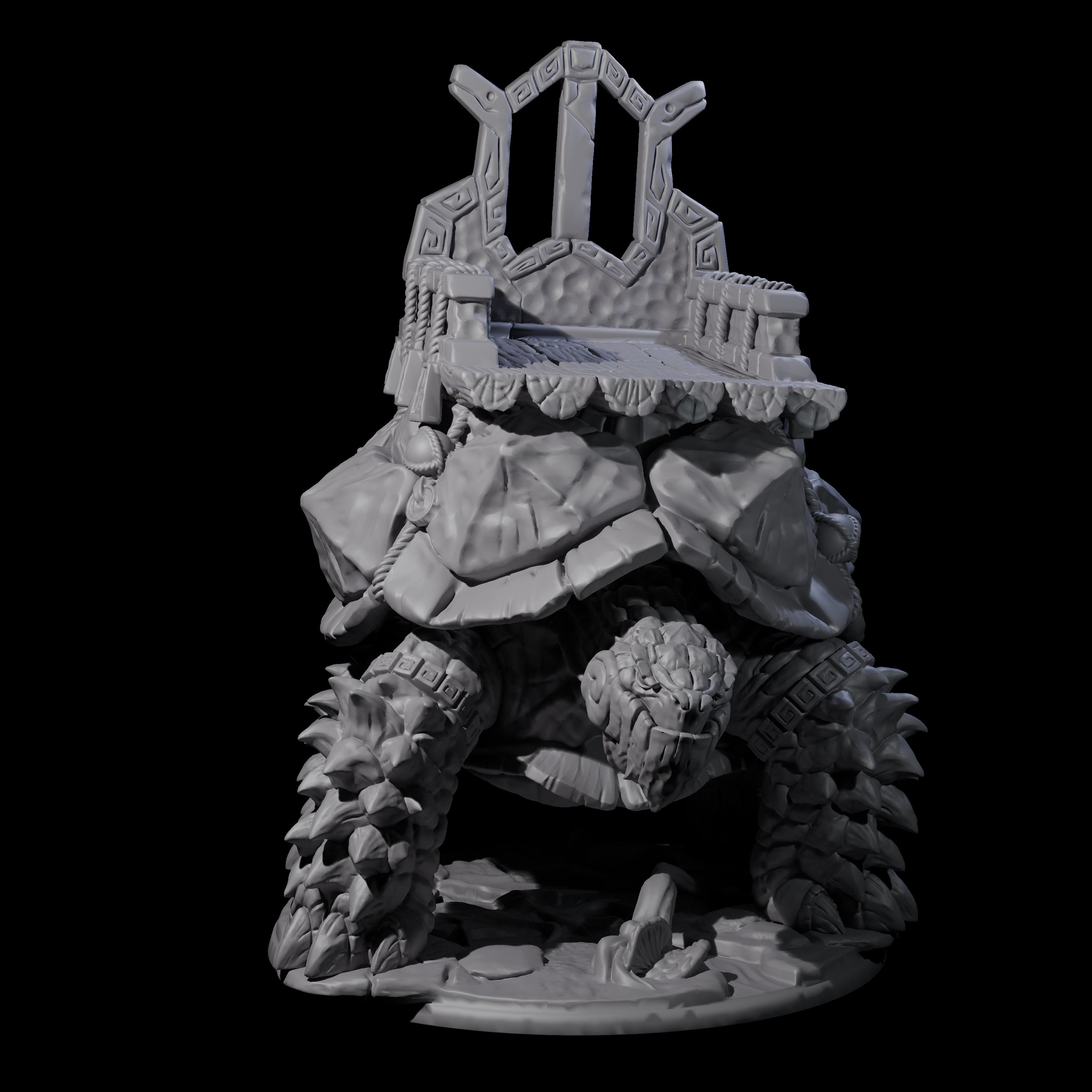 Giant Snapping Turtle Miniature for Dungeons and Dragons, Pathfinder or other TTRPGs