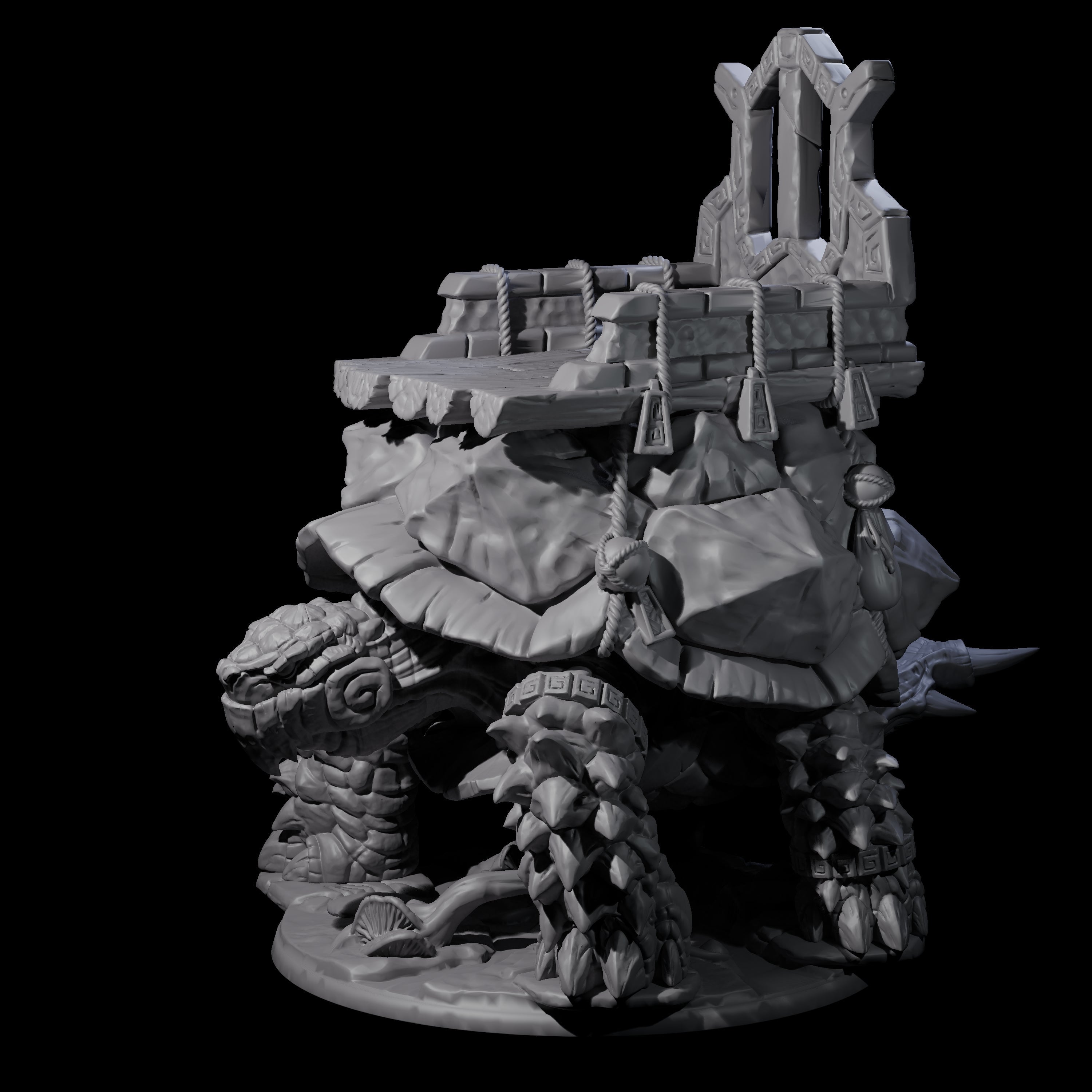 Giant Snapping Turtle Miniature for Dungeons and Dragons, Pathfinder or other TTRPGs