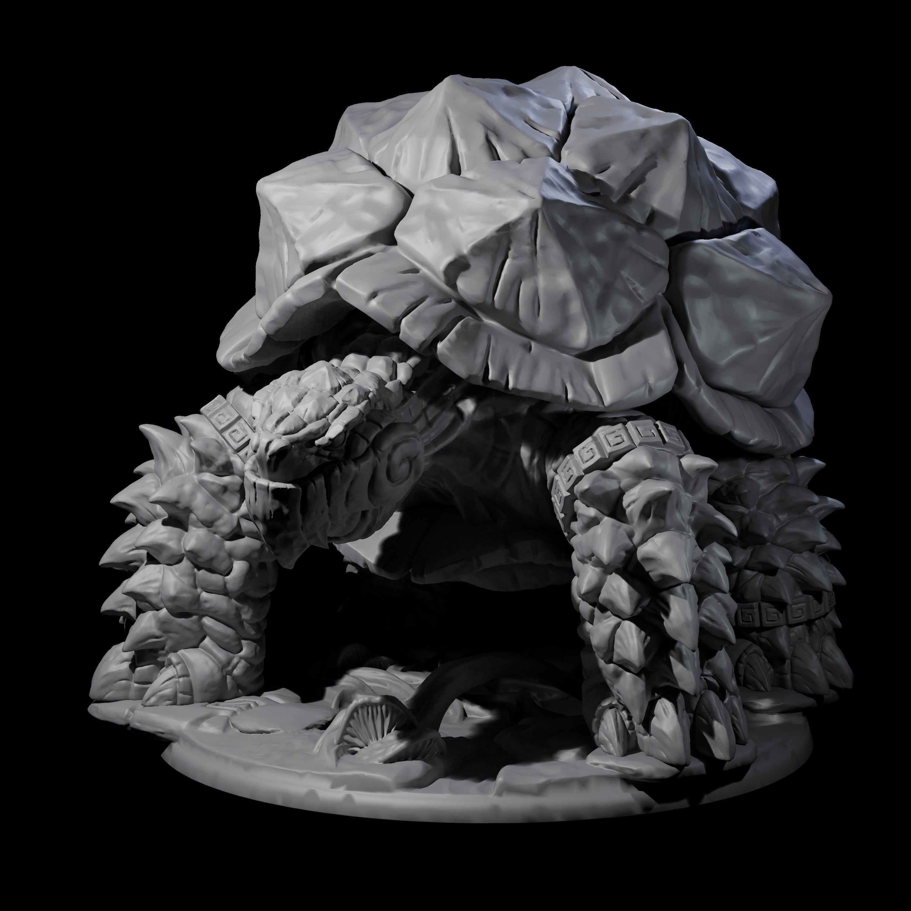 Giant Snapping Turtle Miniature for Dungeons and Dragons, Pathfinder or other TTRPGs