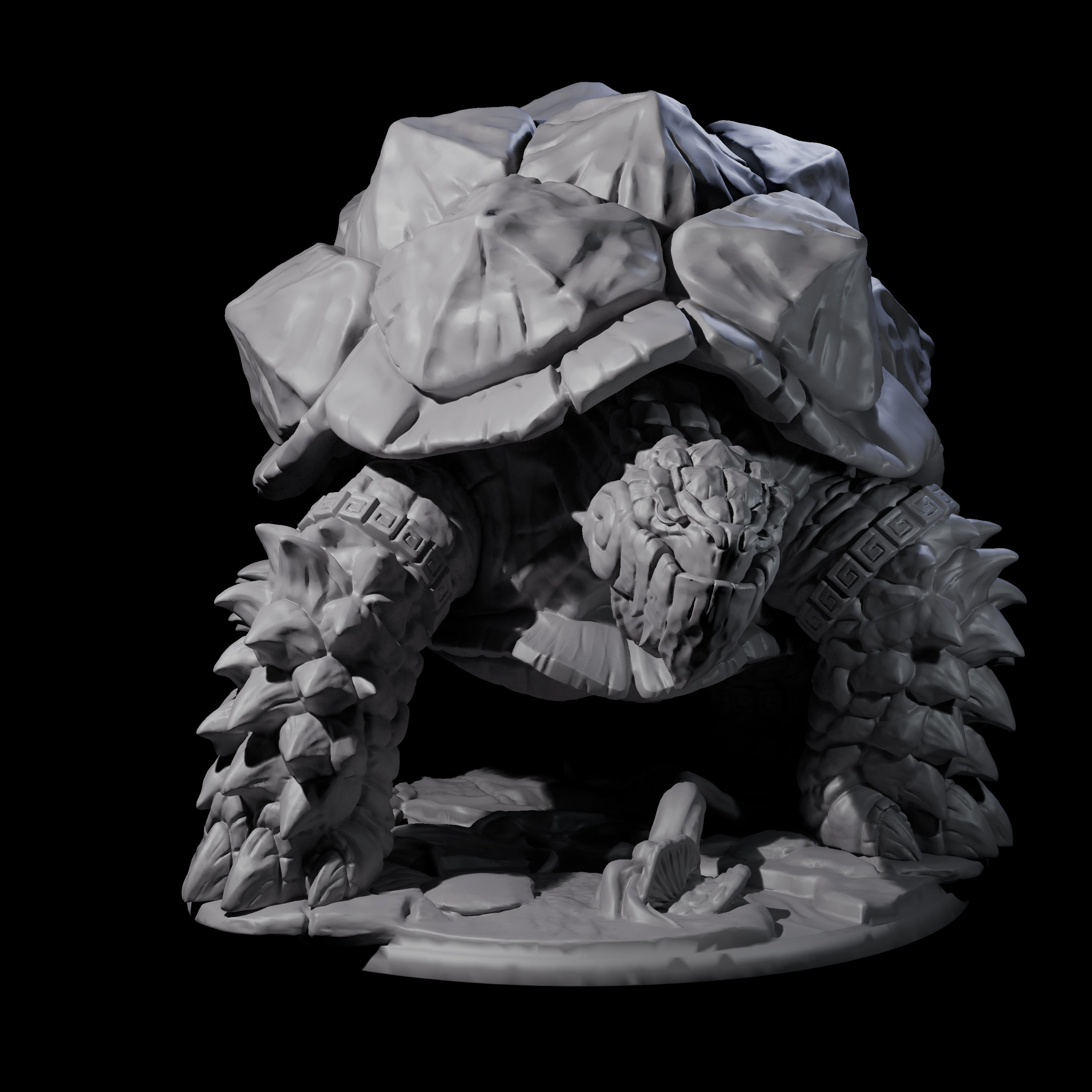 Giant Snapping Turtle Miniature for Dungeons and Dragons, Pathfinder or other TTRPGs