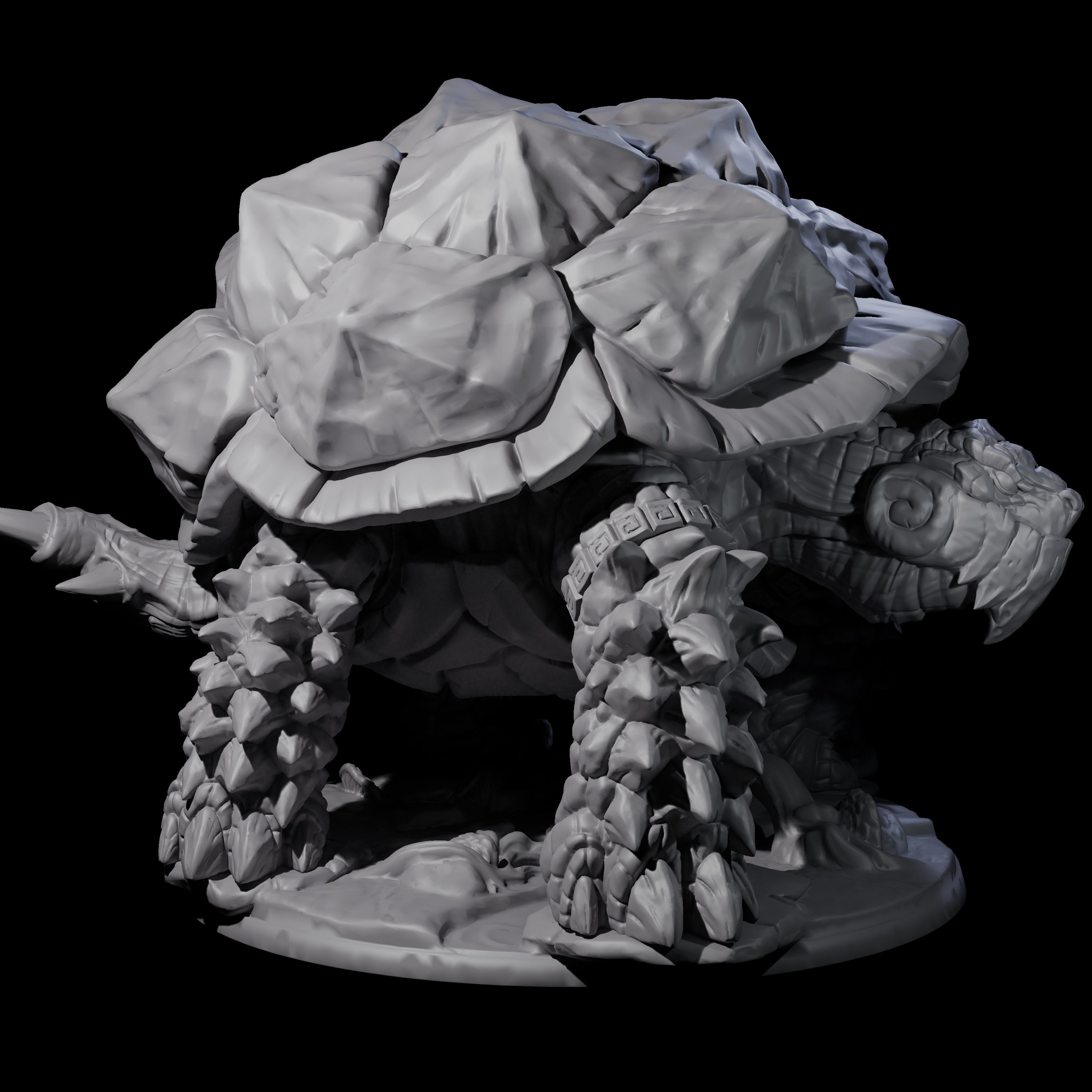 Giant Snapping Turtle Miniature for Dungeons and Dragons, Pathfinder or other TTRPGs