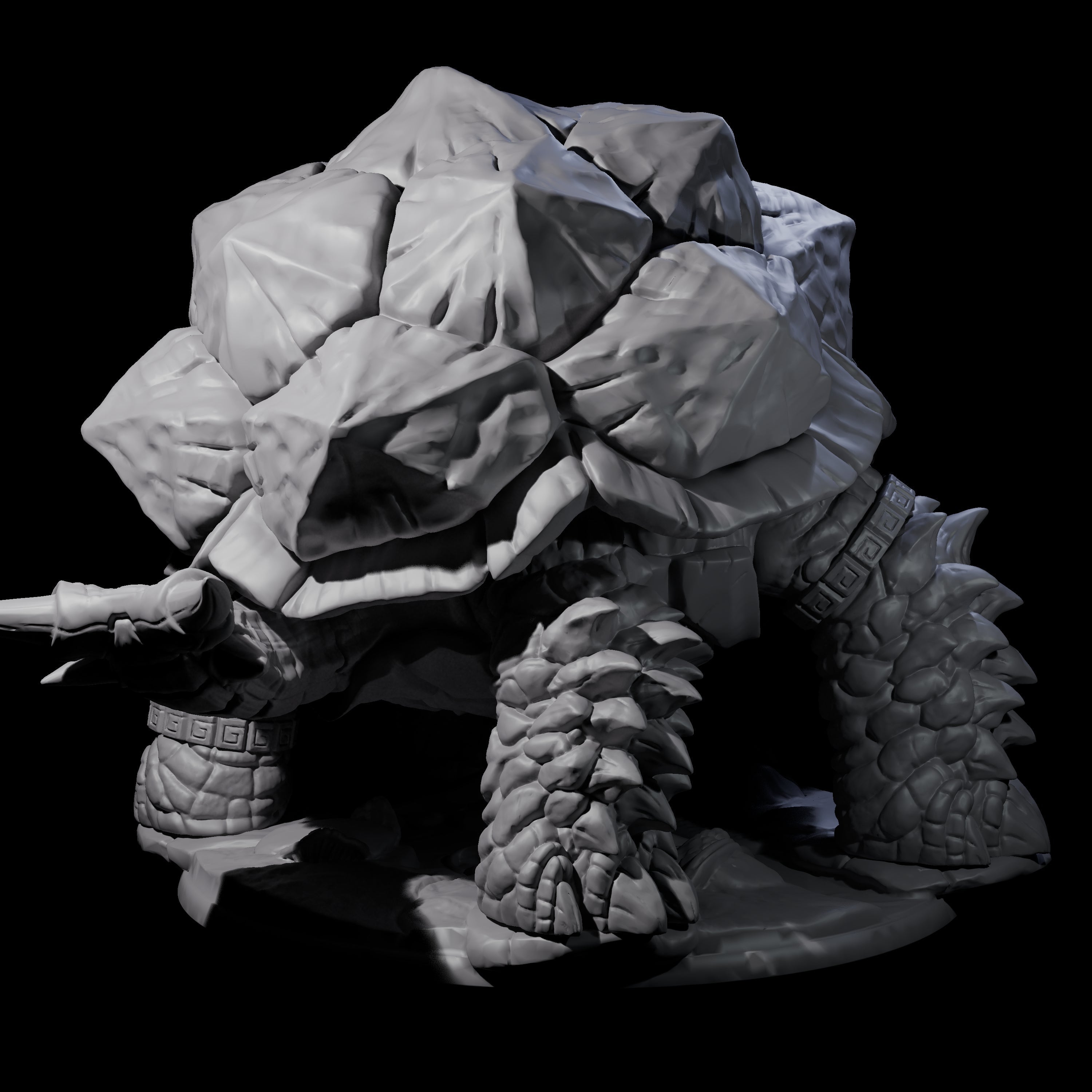 Giant Snapping Turtle Miniature for Dungeons and Dragons, Pathfinder or other TTRPGs