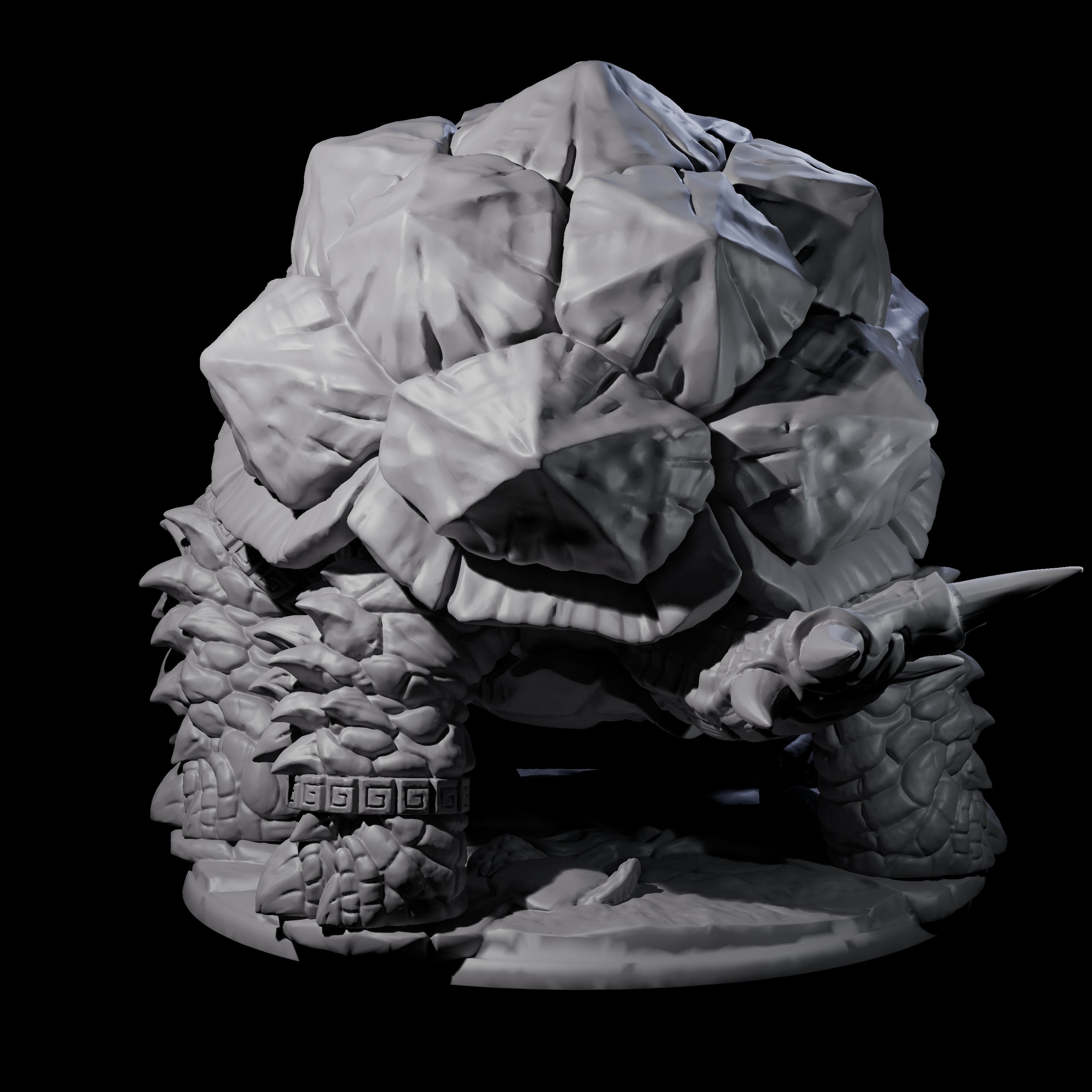 Giant Snapping Turtle Miniature for Dungeons and Dragons, Pathfinder or other TTRPGs