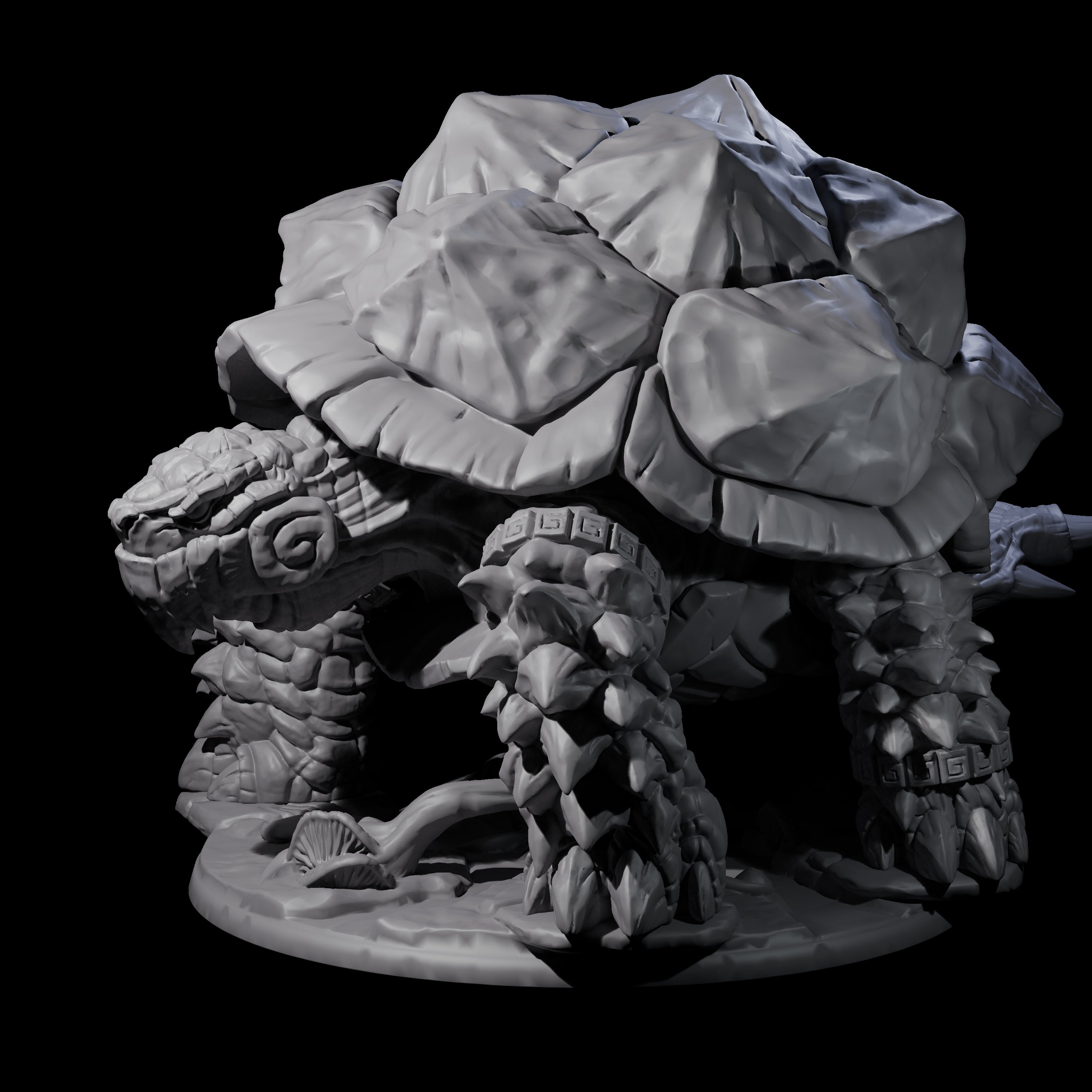 Giant Snapping Turtle Miniature for Dungeons and Dragons, Pathfinder or other TTRPGs