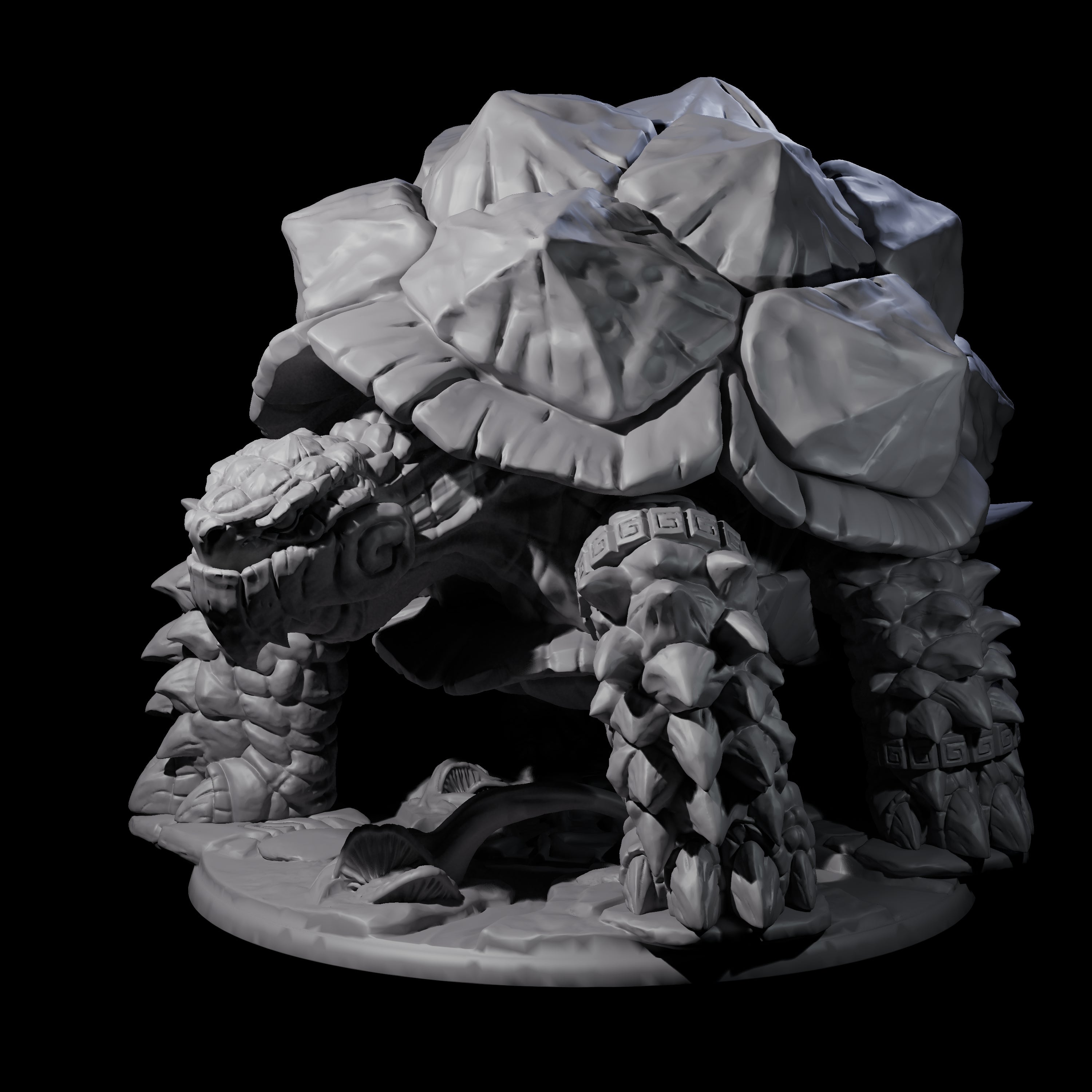 Giant Snapping Turtle Miniature for Dungeons and Dragons, Pathfinder or other TTRPGs