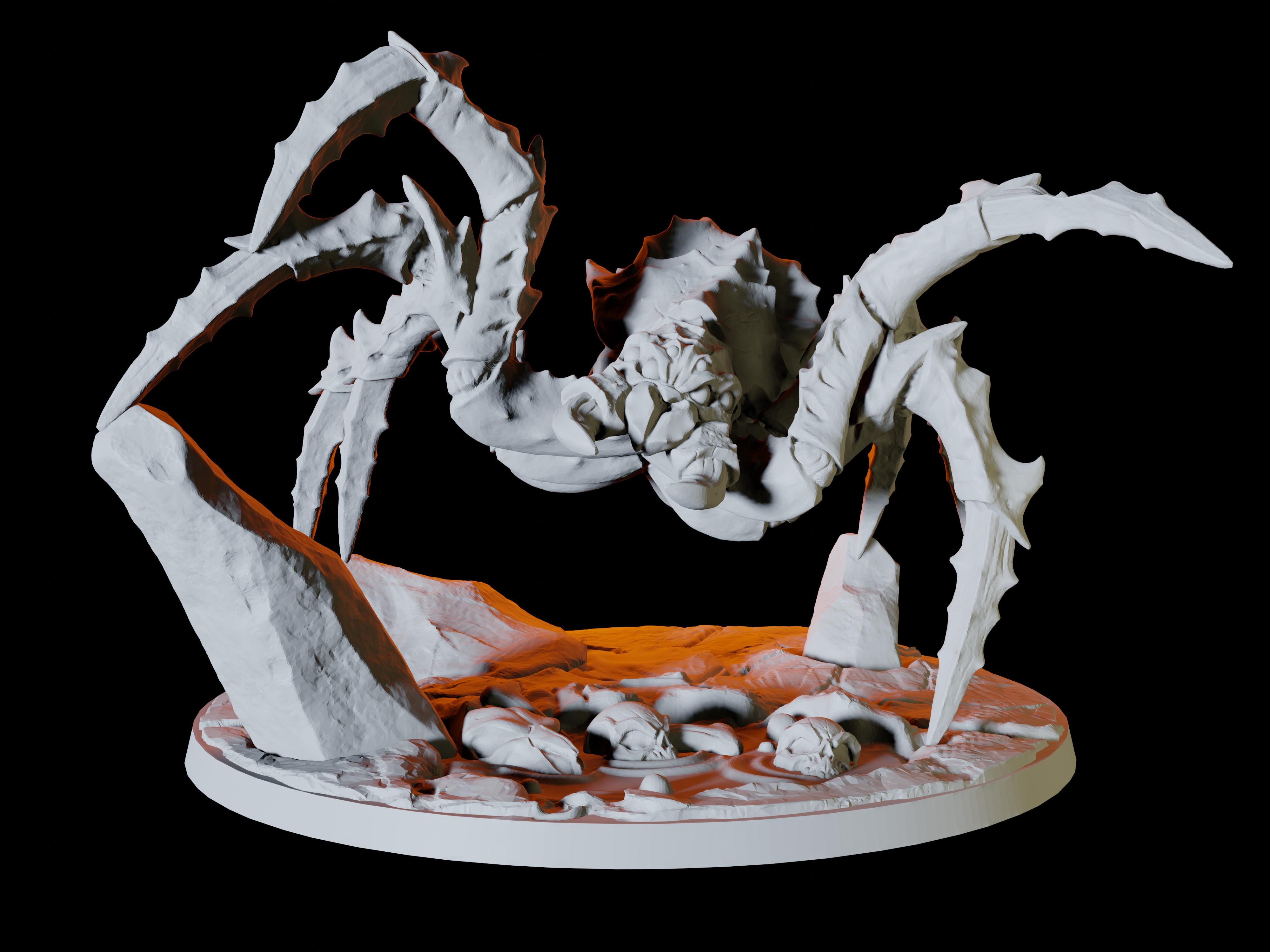 Giant Spider Miniature for Dungeons and Dragons - Myth Forged