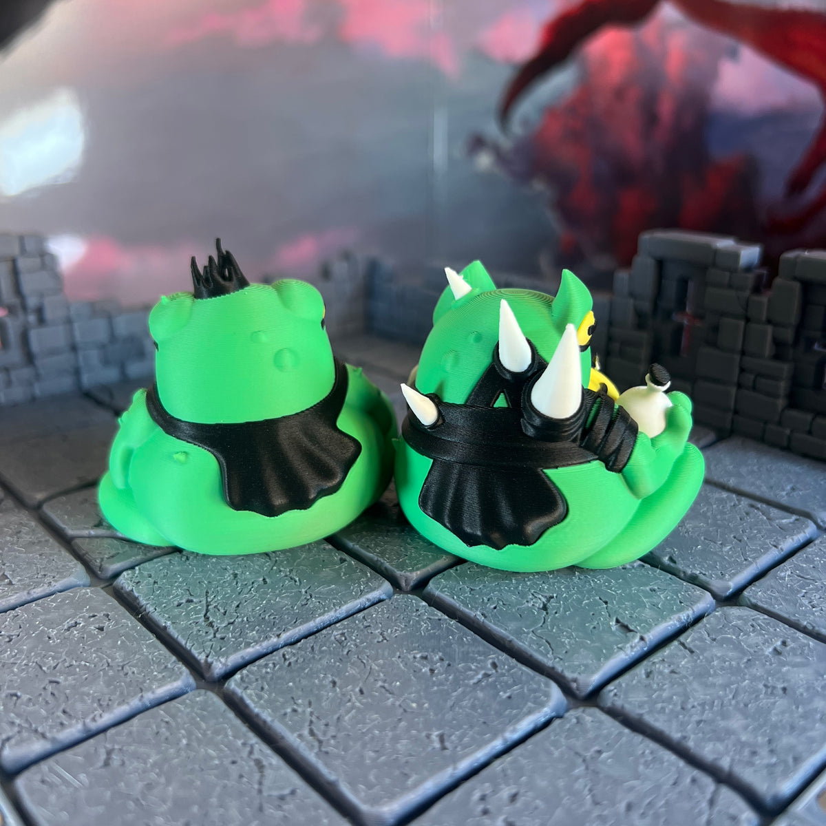 Giant Toad Kings Multicolour Table Ready Miniatures Miniature for Dungeons and Dragons, Pathfinder or other TTRPGs