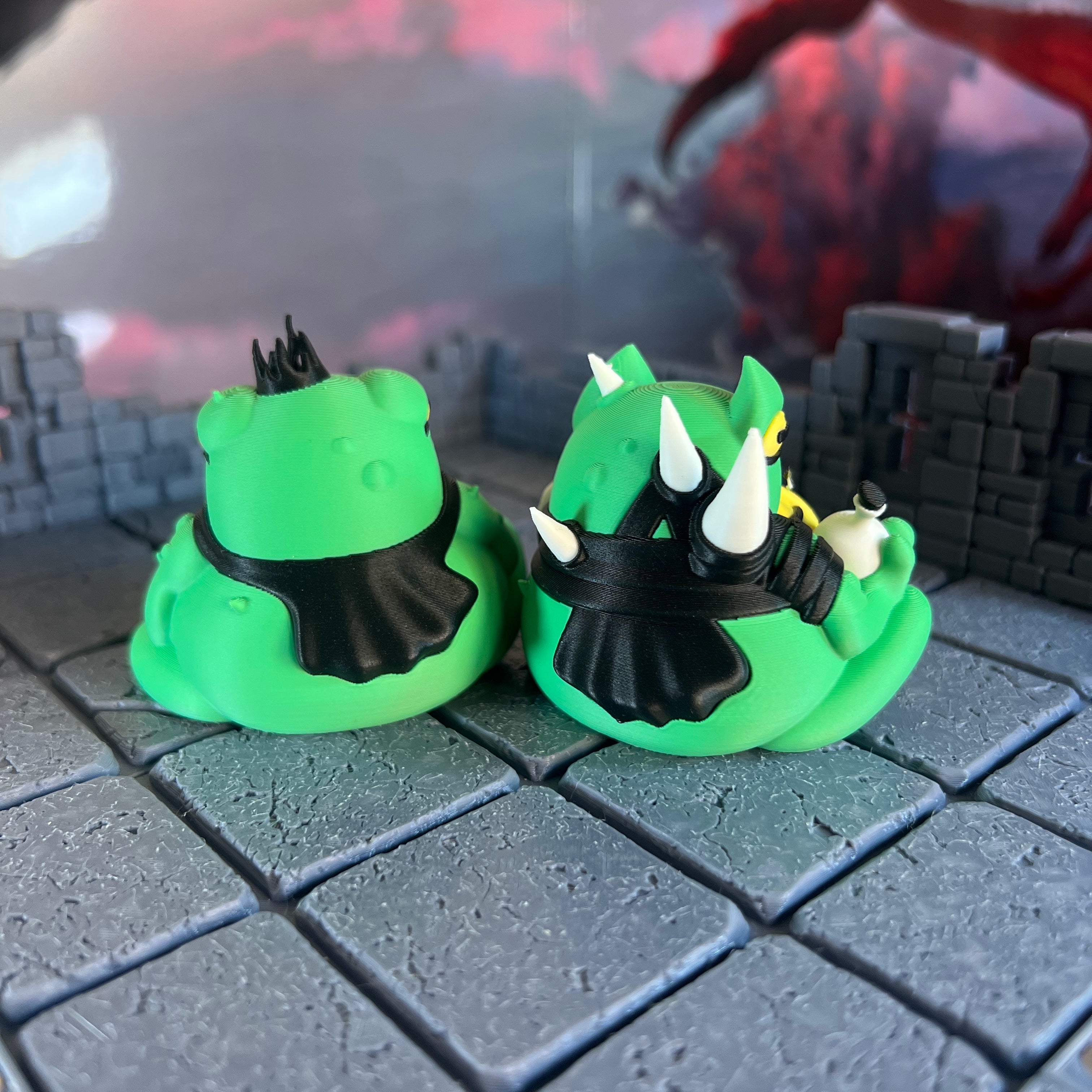 Giant Toad Kings Multicolour Table Ready Miniatures Miniature for Dungeons and Dragons, Pathfinder or other TTRPGs