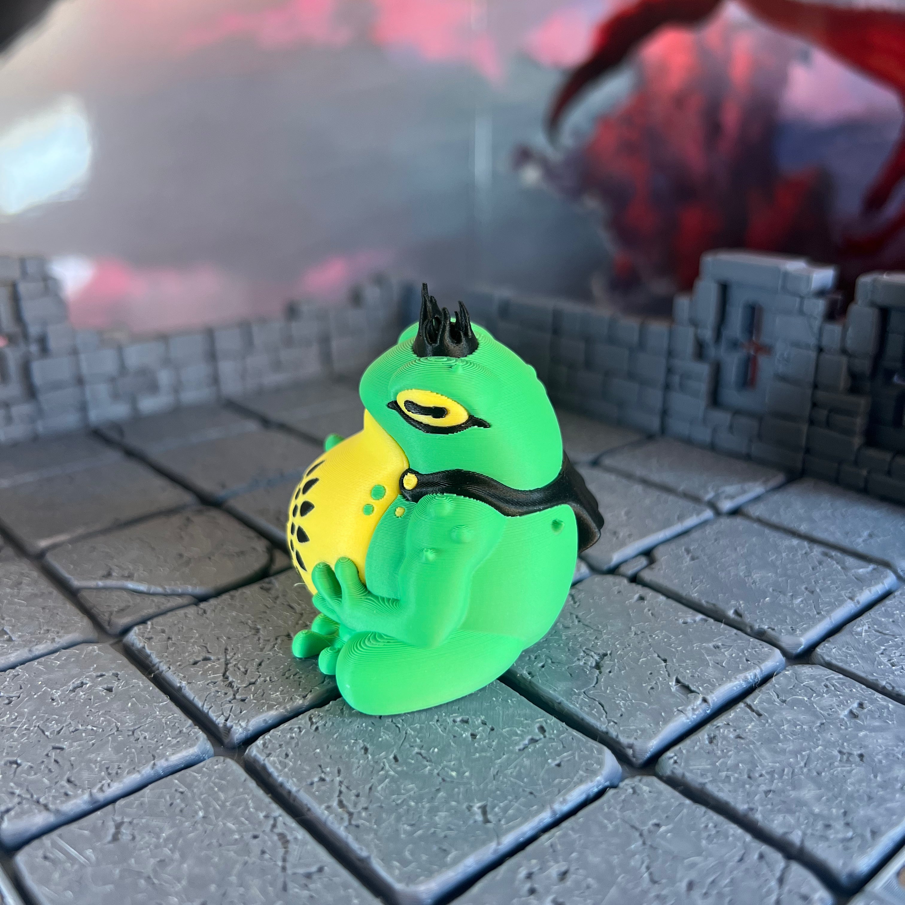 Giant Toad Kings Multicolour Table Ready Miniatures Miniature for Dungeons and Dragons, Pathfinder or other TTRPGs