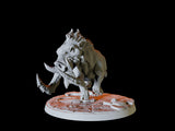 Giant Warthog Miniature for Dungeons and Dragons, Pathfinder or other TTRPGs