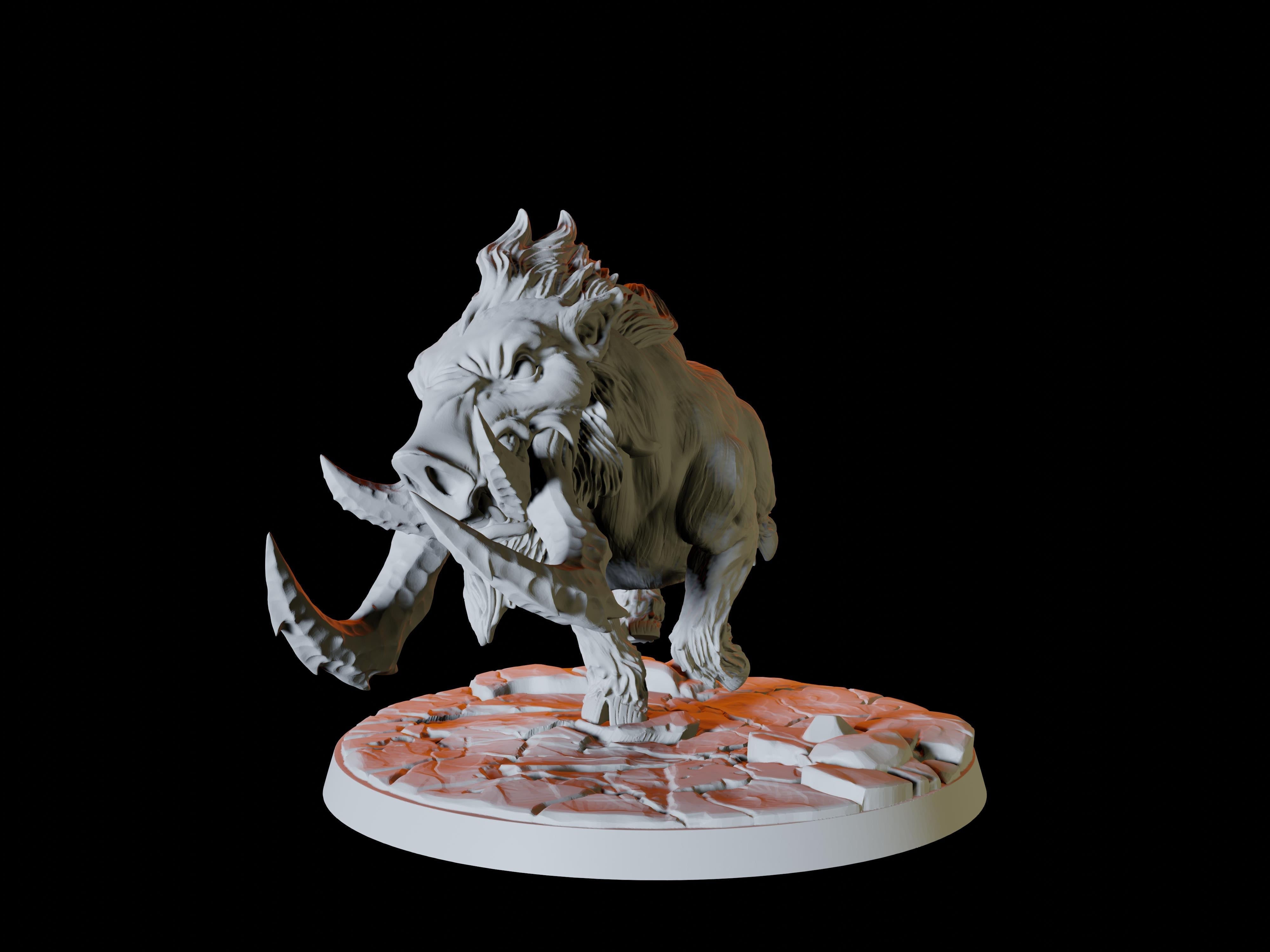 Giant Warthog Miniature for Dungeons and Dragons - Myth Forged