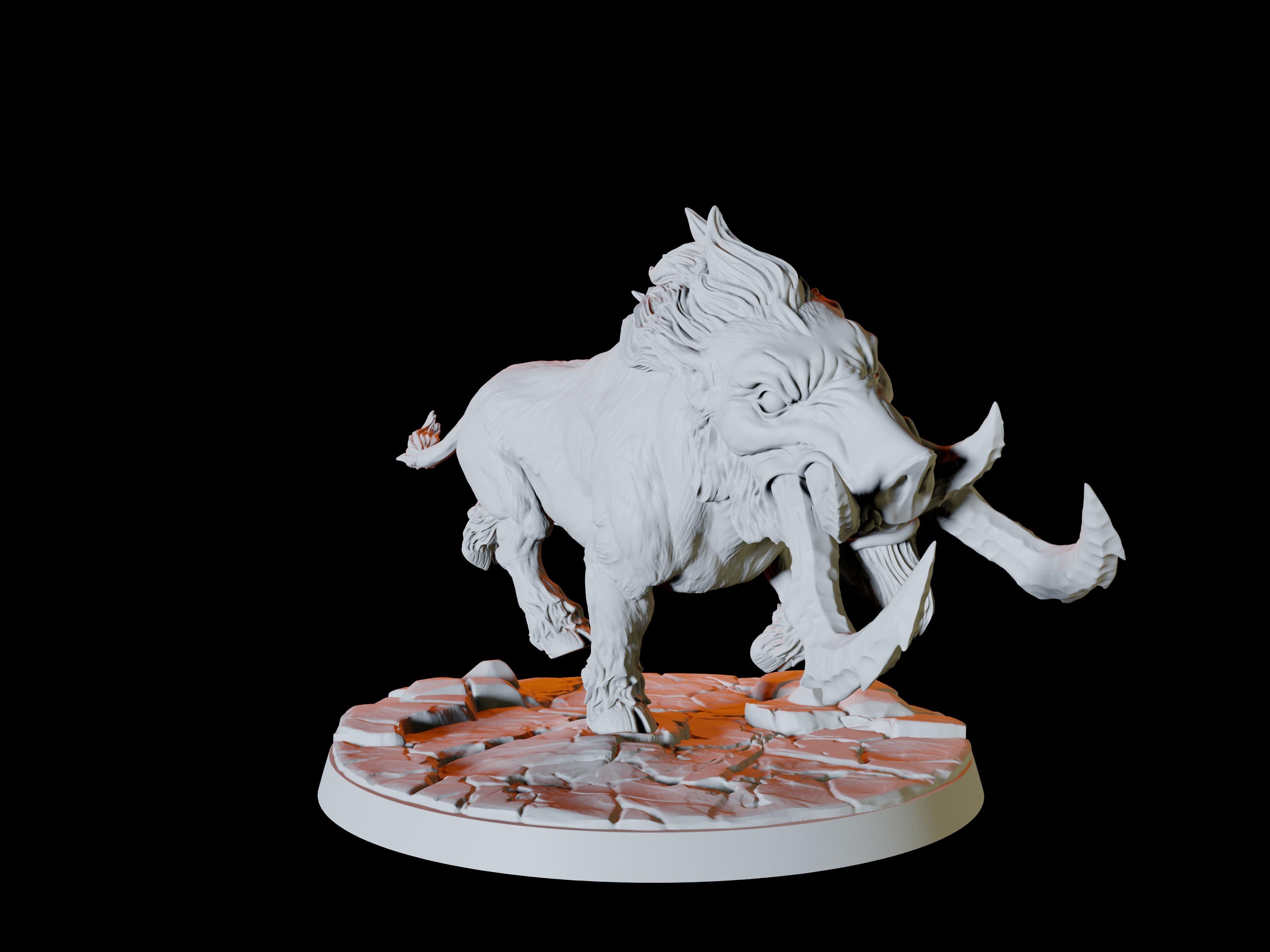 Giant Warthog Miniature for Dungeons and Dragons - Myth Forged