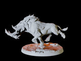 Giant Warthog Miniature for Dungeons and Dragons, Pathfinder or other TTRPGs