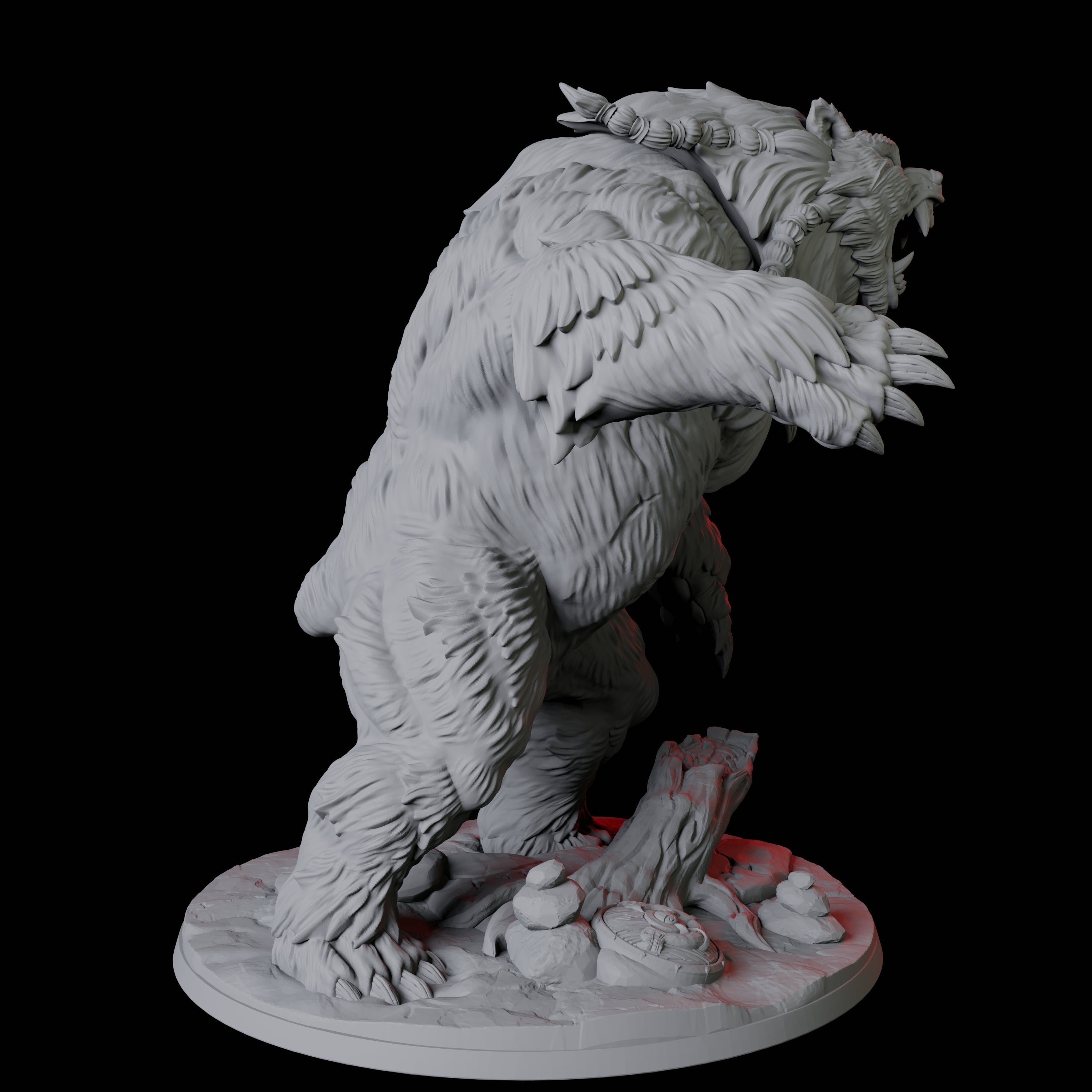 Giant Wild Shape Bear Miniature for Dungeons and Dragons, Pathfinder or other TTRPGs