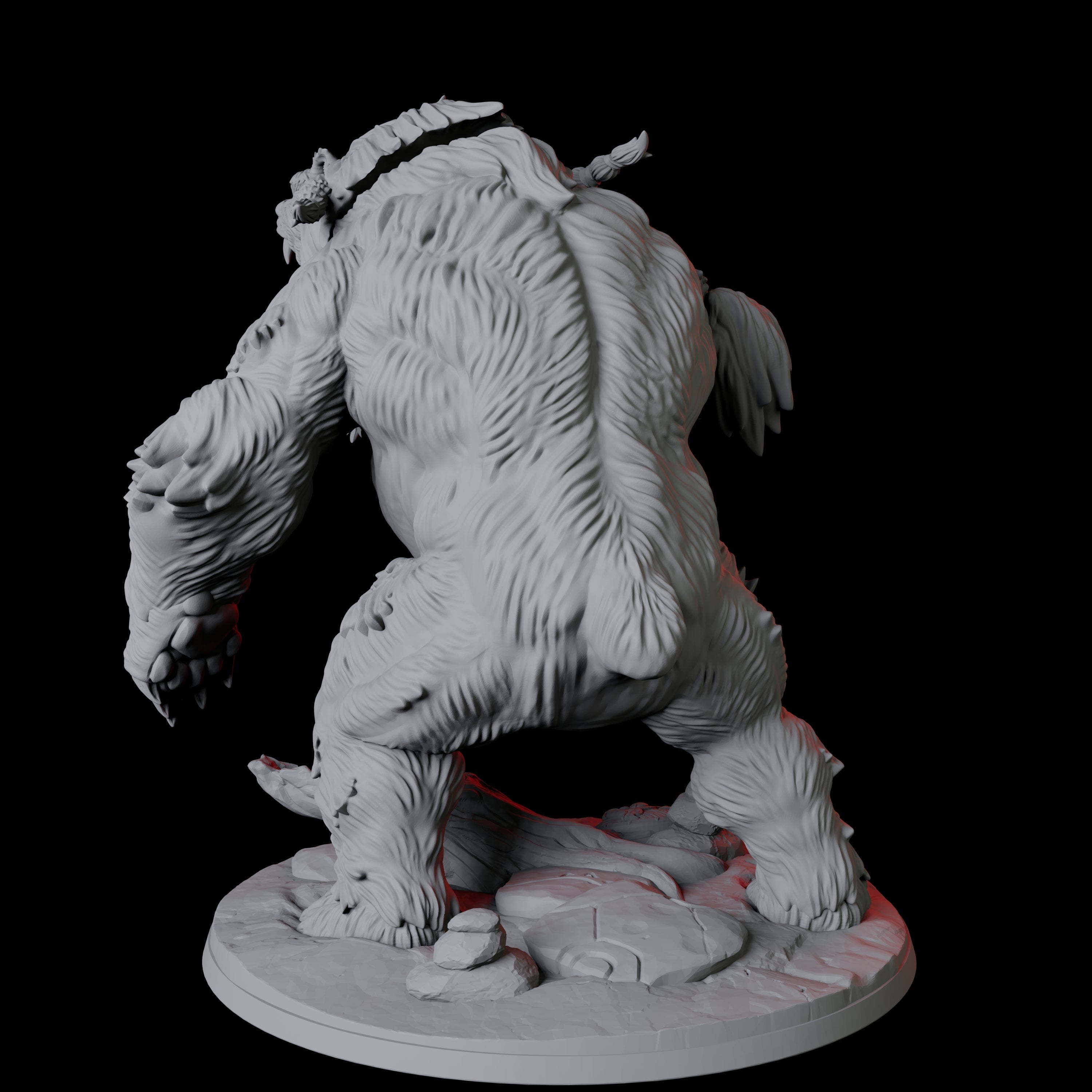 Giant Wild Shape Bear Miniature for Dungeons and Dragons, Pathfinder or other TTRPGs