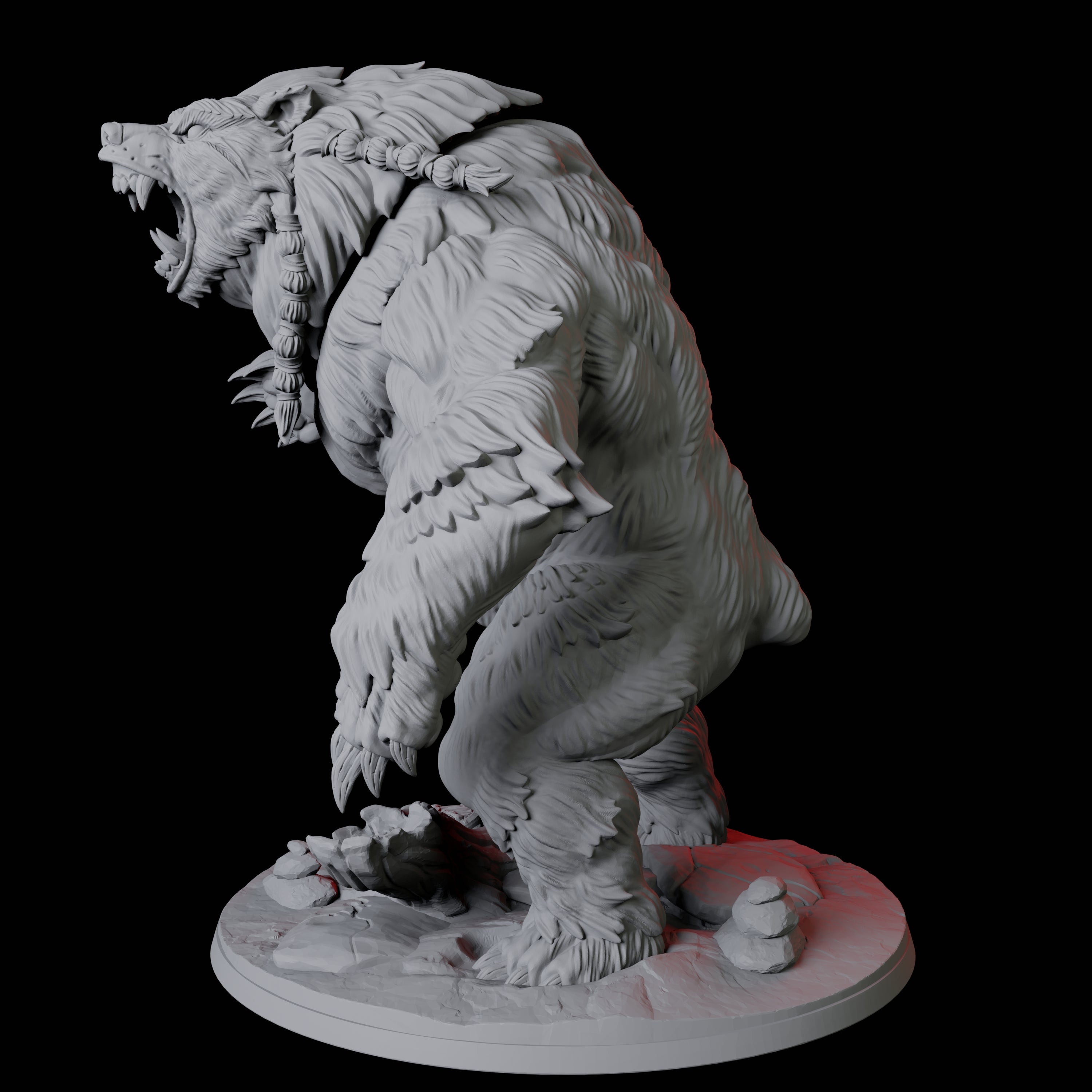 Giant Wild Shape Bear Miniature for Dungeons and Dragons, Pathfinder or other TTRPGs