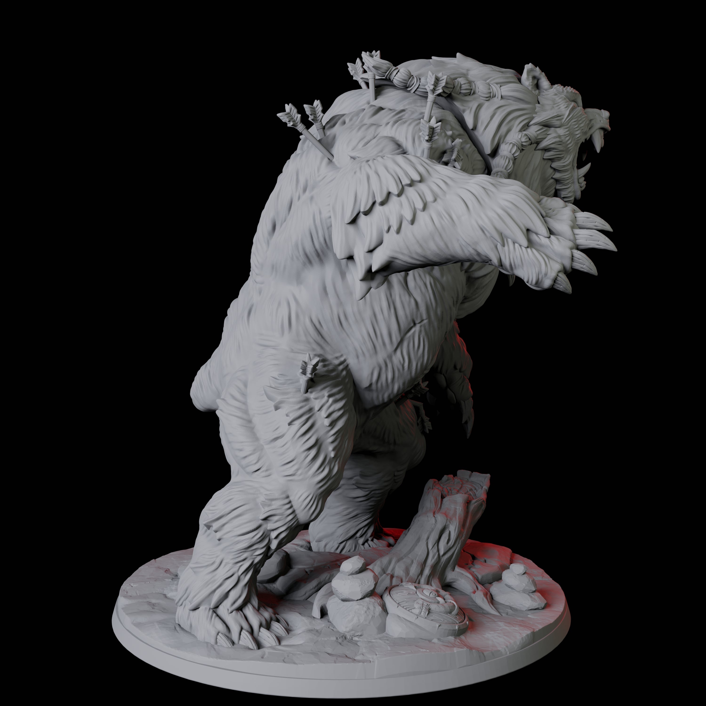 Giant Wild Shape Bear Miniature for Dungeons and Dragons, Pathfinder or other TTRPGs