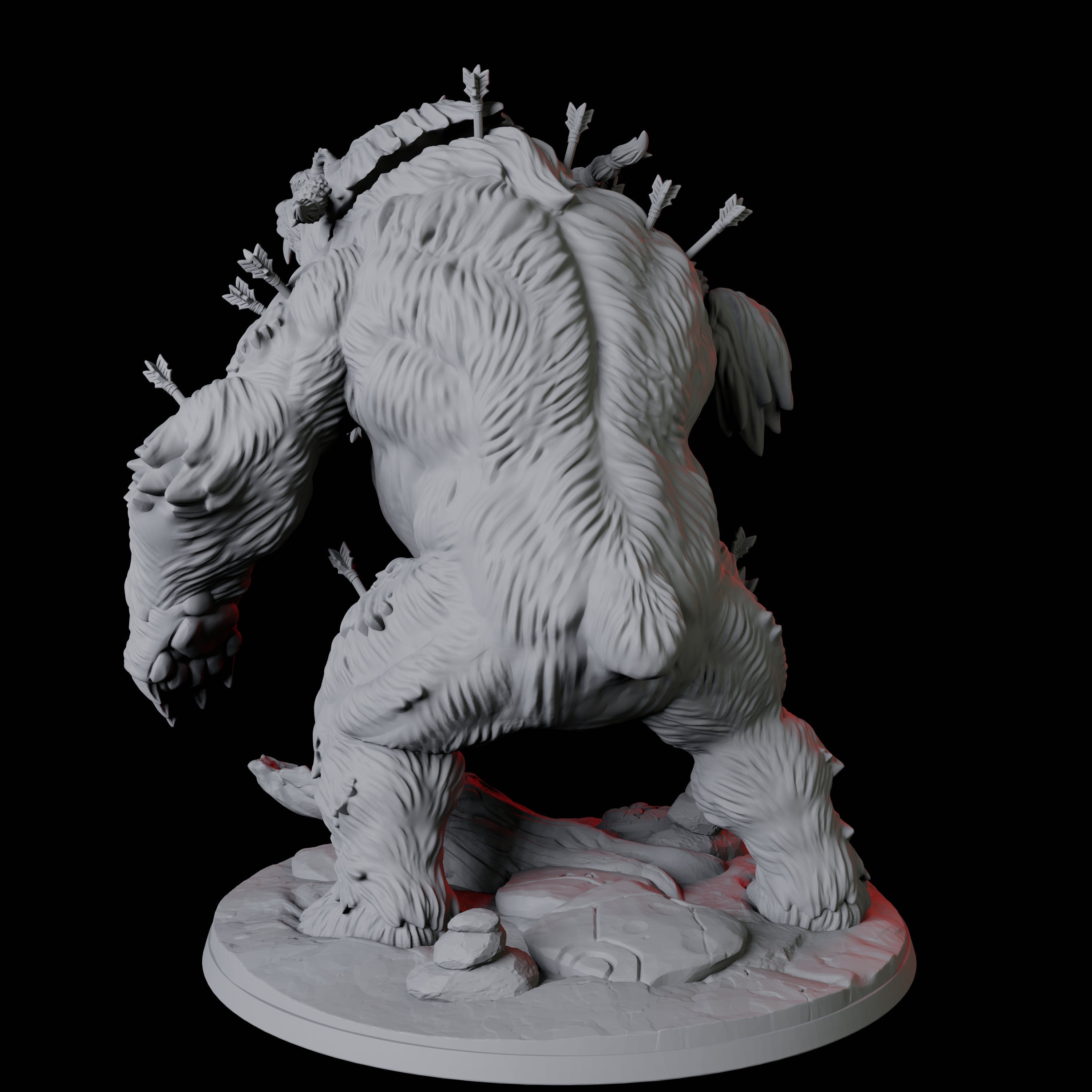 Giant Wild Shape Bear Miniature for Dungeons and Dragons, Pathfinder or other TTRPGs