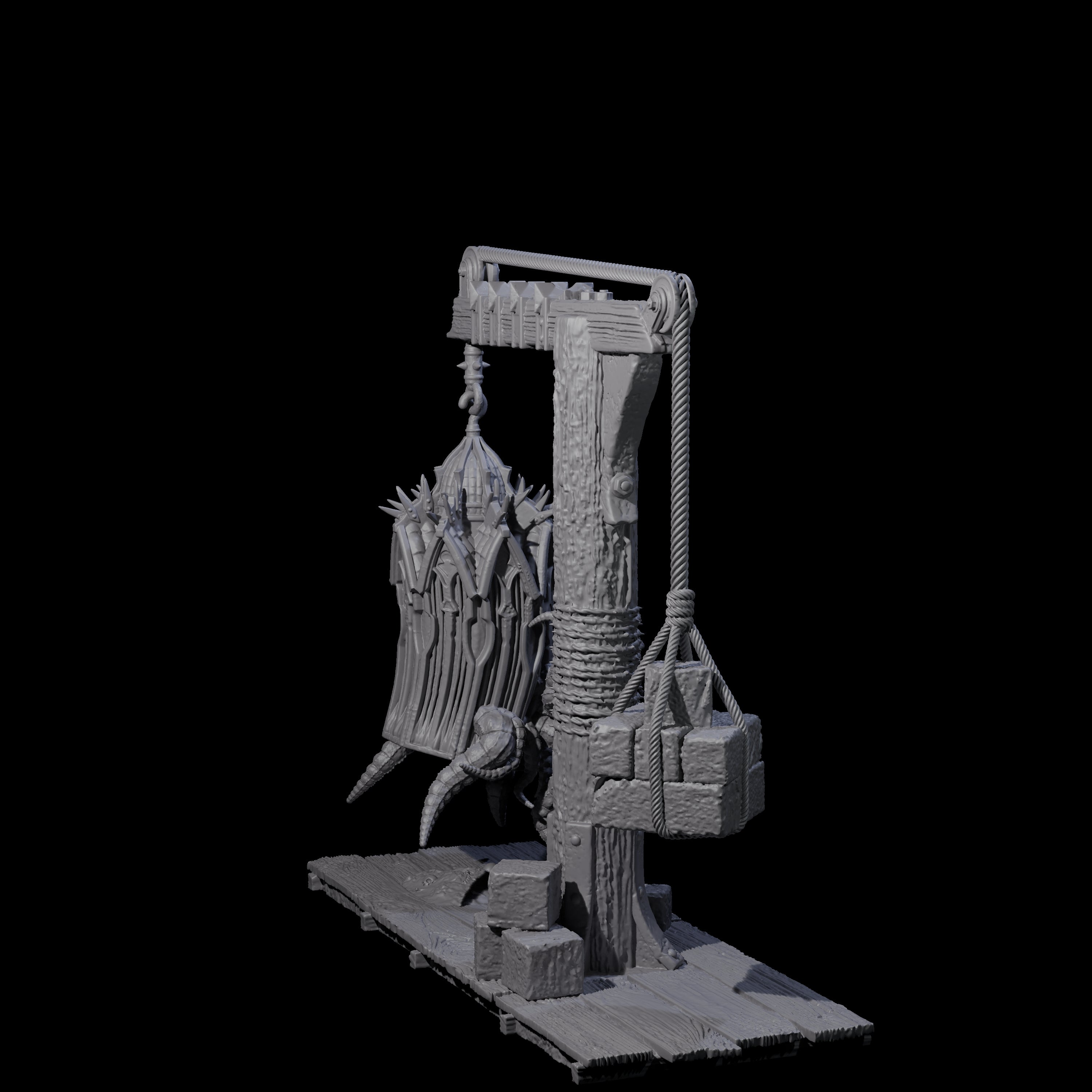 Gibbet Cage with Mimic Miniature for Dungeons and Dragons, Pathfinder or other TTRPGs