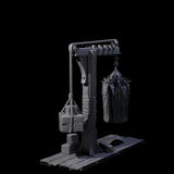Gibbet Cage with Mimic Miniature for Dungeons and Dragons, Pathfinder or other TTRPGs