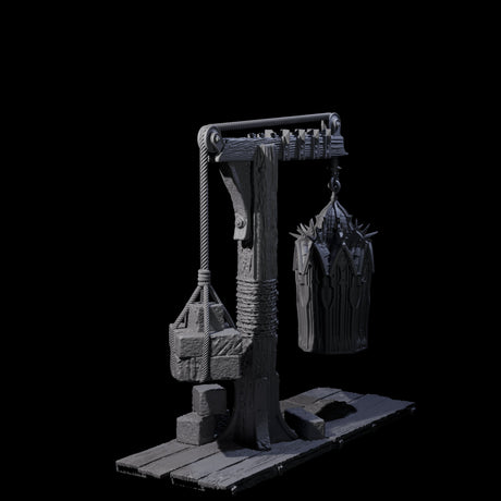 Gibbet Cage with Mimic Miniature for Dungeons and Dragons, Pathfinder or other TTRPGs