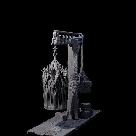 Gibbet Cage with Mimic Miniature for Dungeons and Dragons, Pathfinder or other TTRPGs