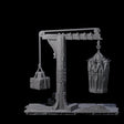 Gibbet Cage with Mimic Miniature for Dungeons and Dragons, Pathfinder or other TTRPGs