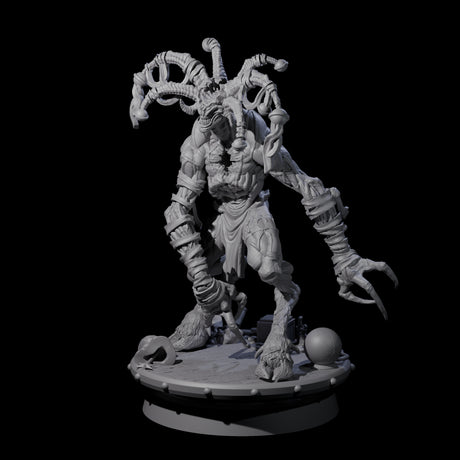 Giggling Demon Jester A Miniature for Dungeons and Dragons, Pathfinder or other TTRPGs