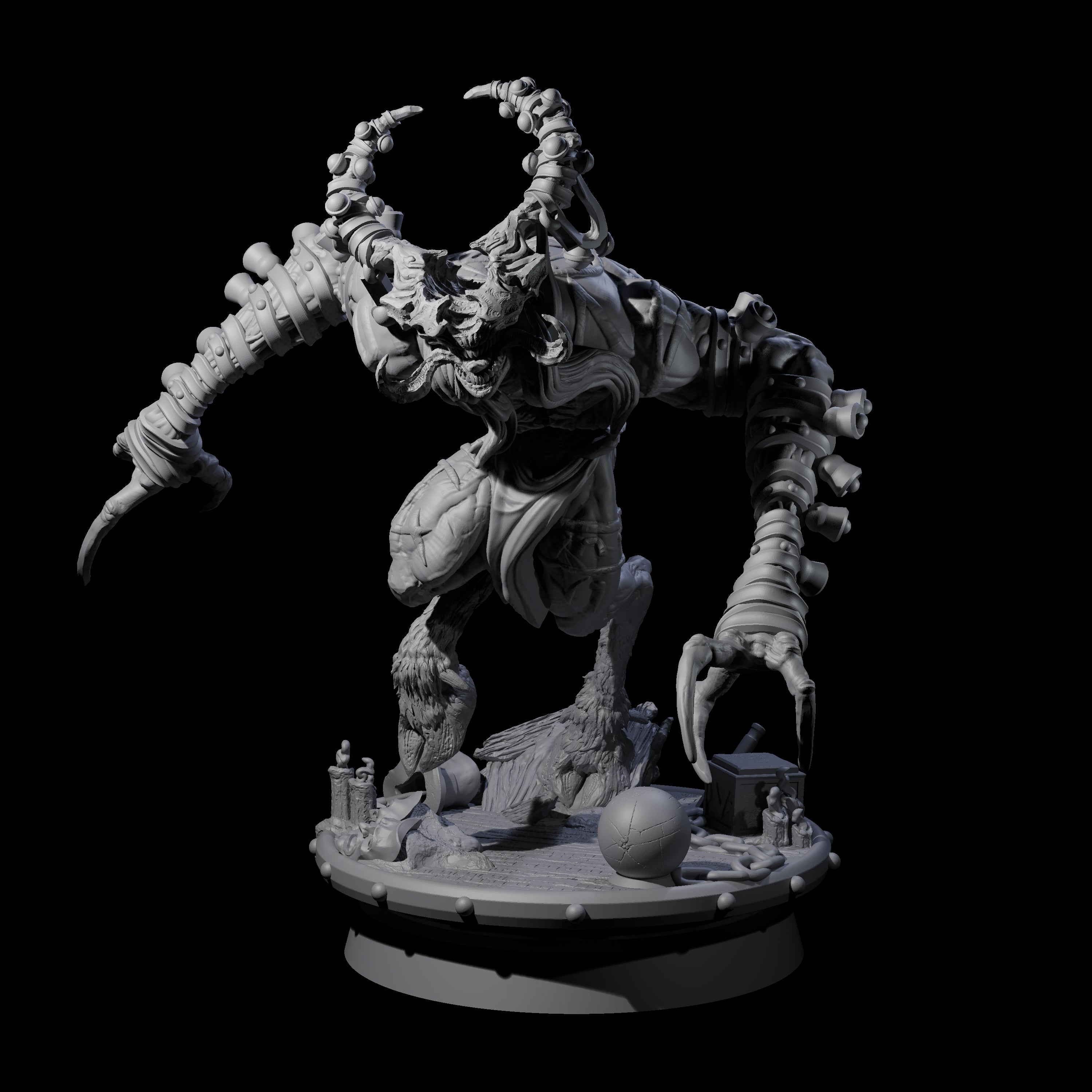 Giggling Demon Jester B Miniature for Dungeons and Dragons, Pathfinder or other TTRPGs