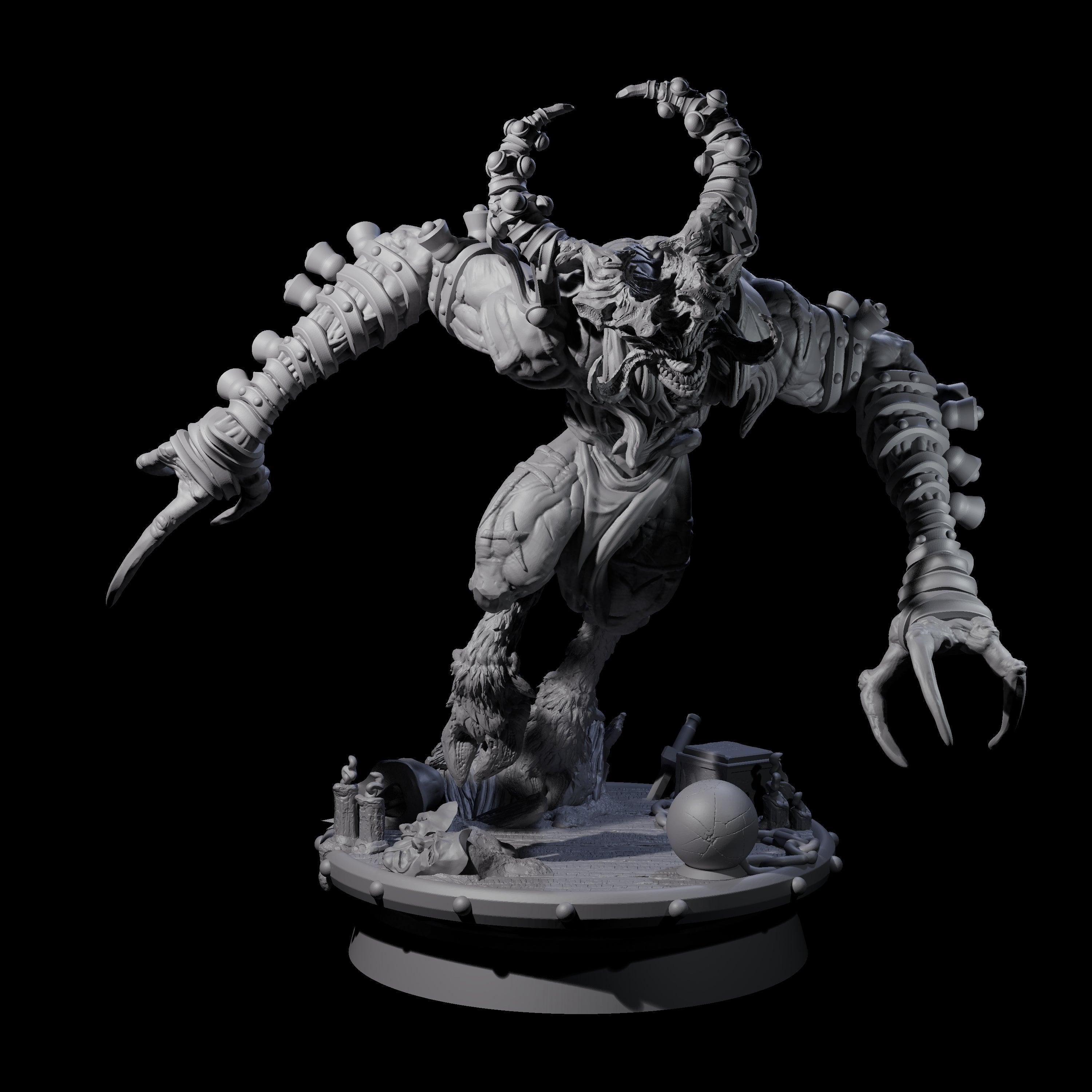 Giggling Demon Jester B Miniature for Dungeons and Dragons, Pathfinder or other TTRPGs