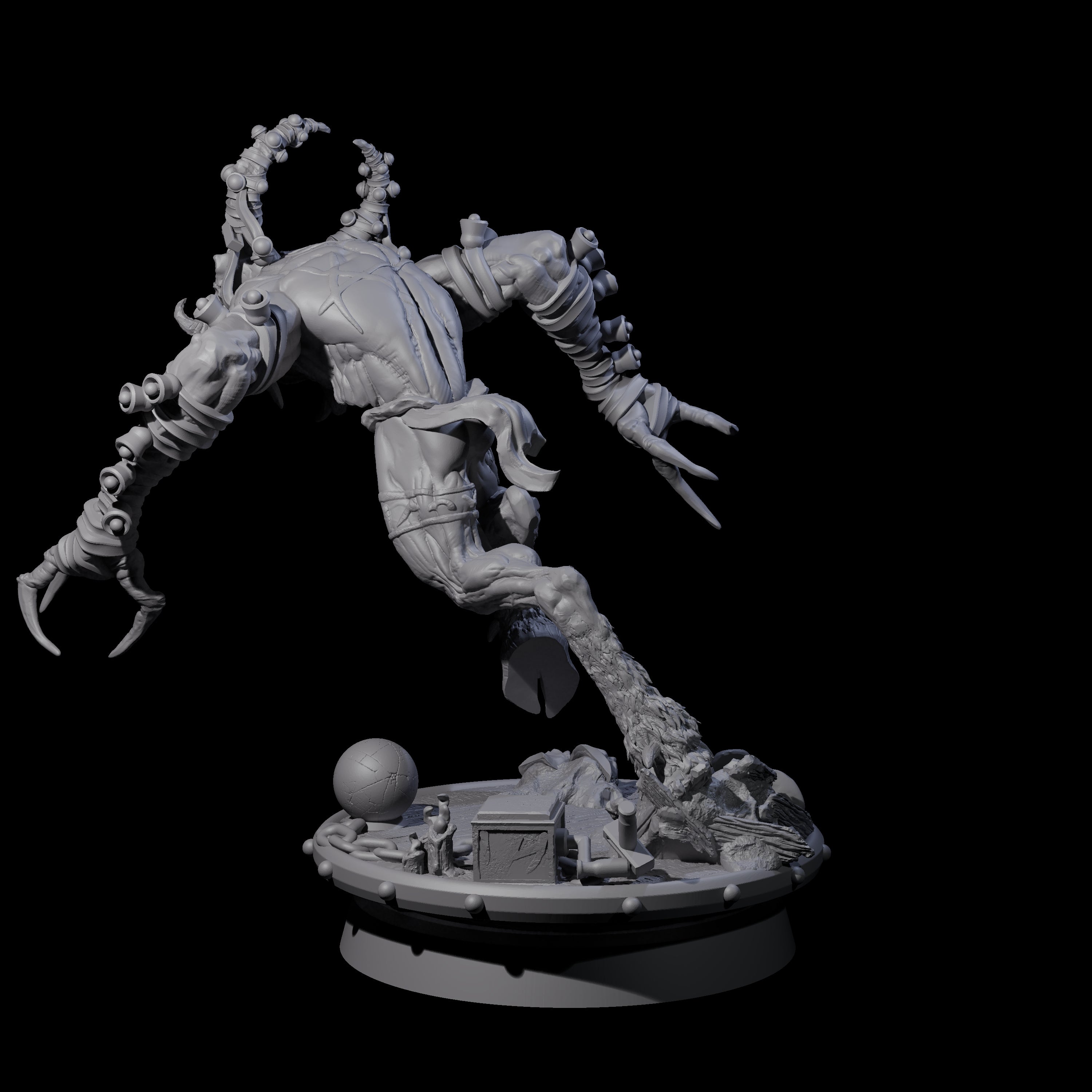 Giggling Demon Jester B Miniature for Dungeons and Dragons, Pathfinder or other TTRPGs