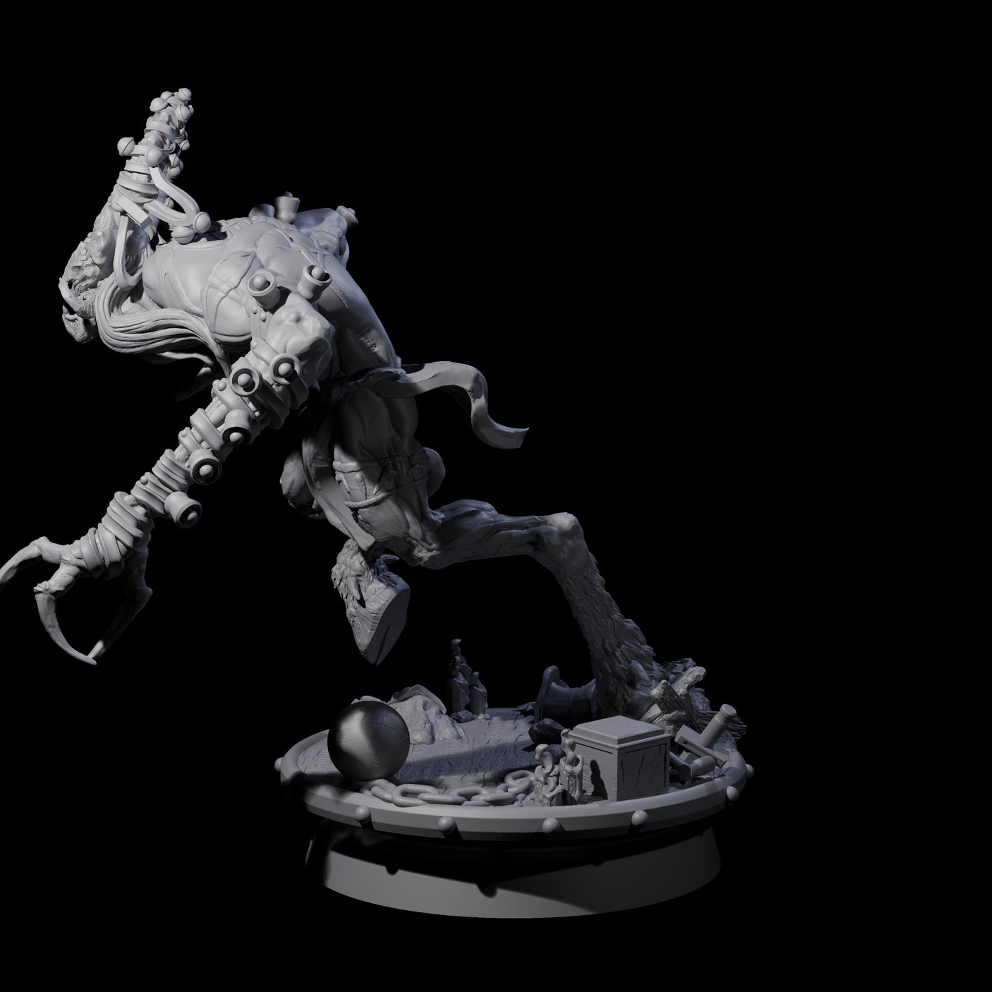 Giggling Demon Jester B Miniature for Dungeons and Dragons, Pathfinder or other TTRPGs