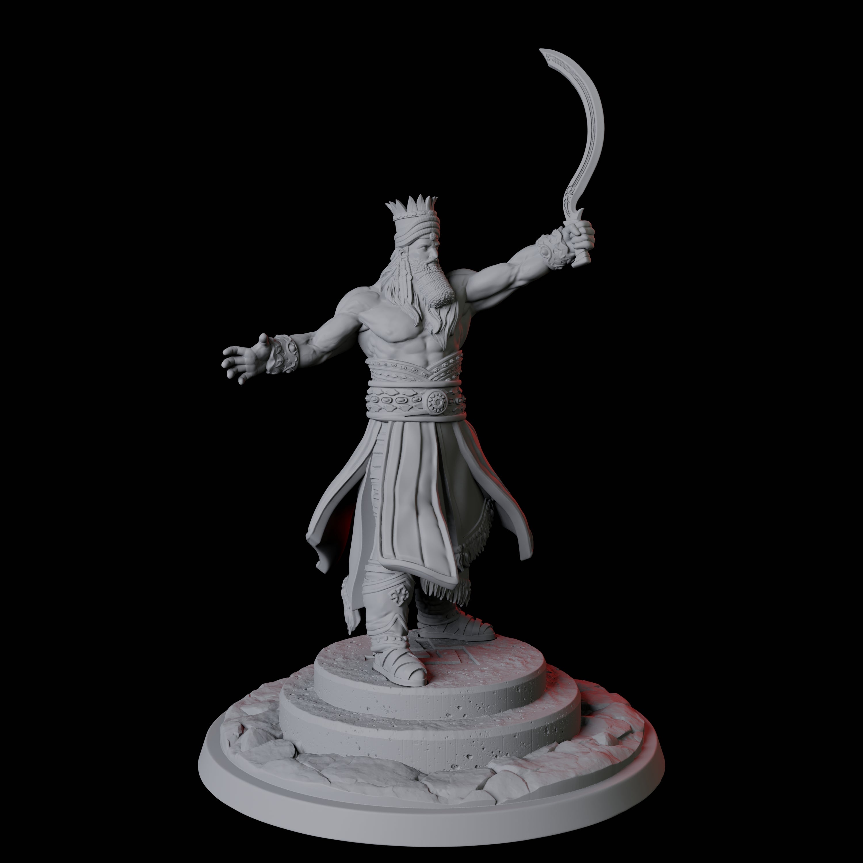 Gilhamesh, the Ancient Hero Miniature for Dungeons and Dragons, Pathfinder or other TTRPGs