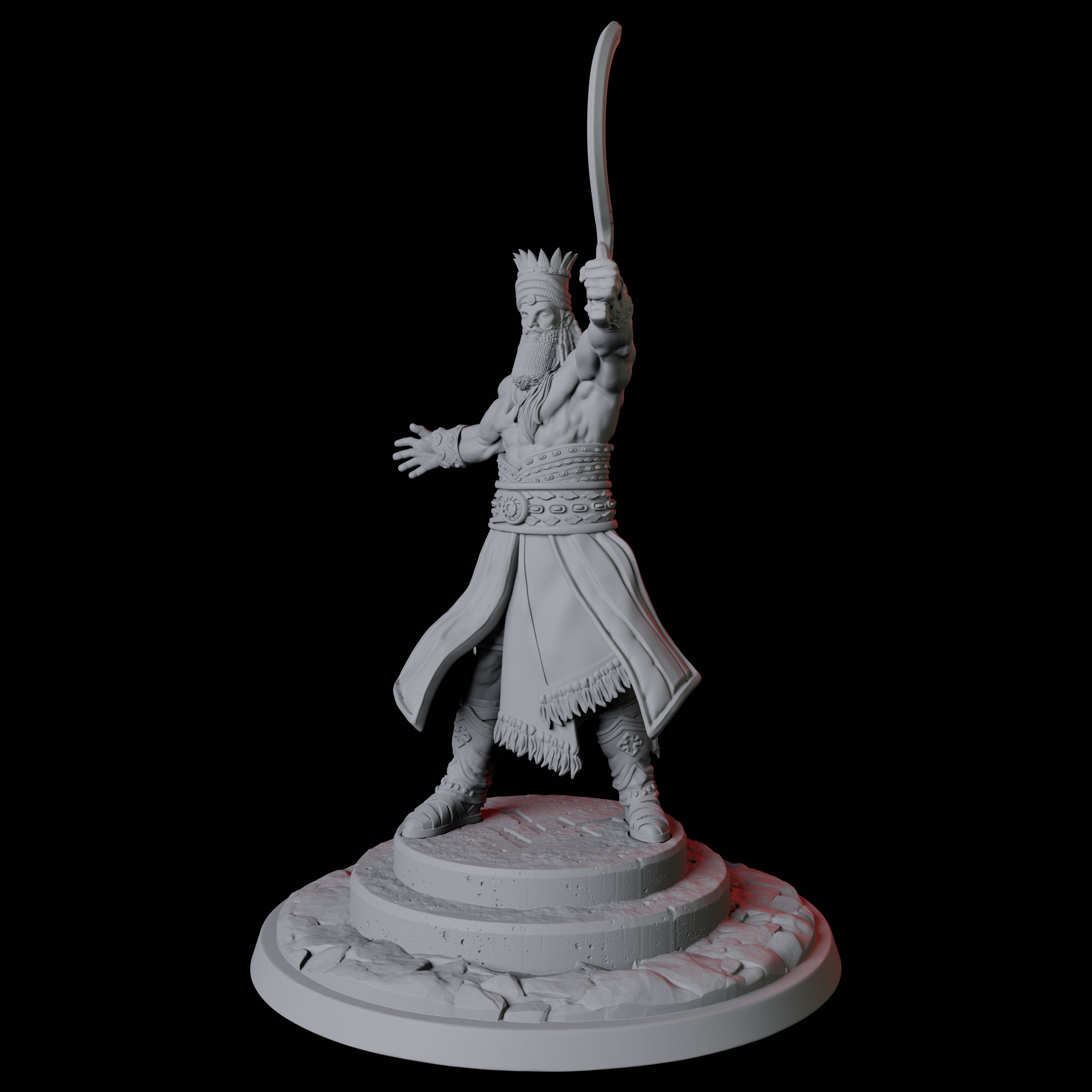 Gilhamesh, the Ancient Hero Miniature for Dungeons and Dragons, Pathfinder or other TTRPGs