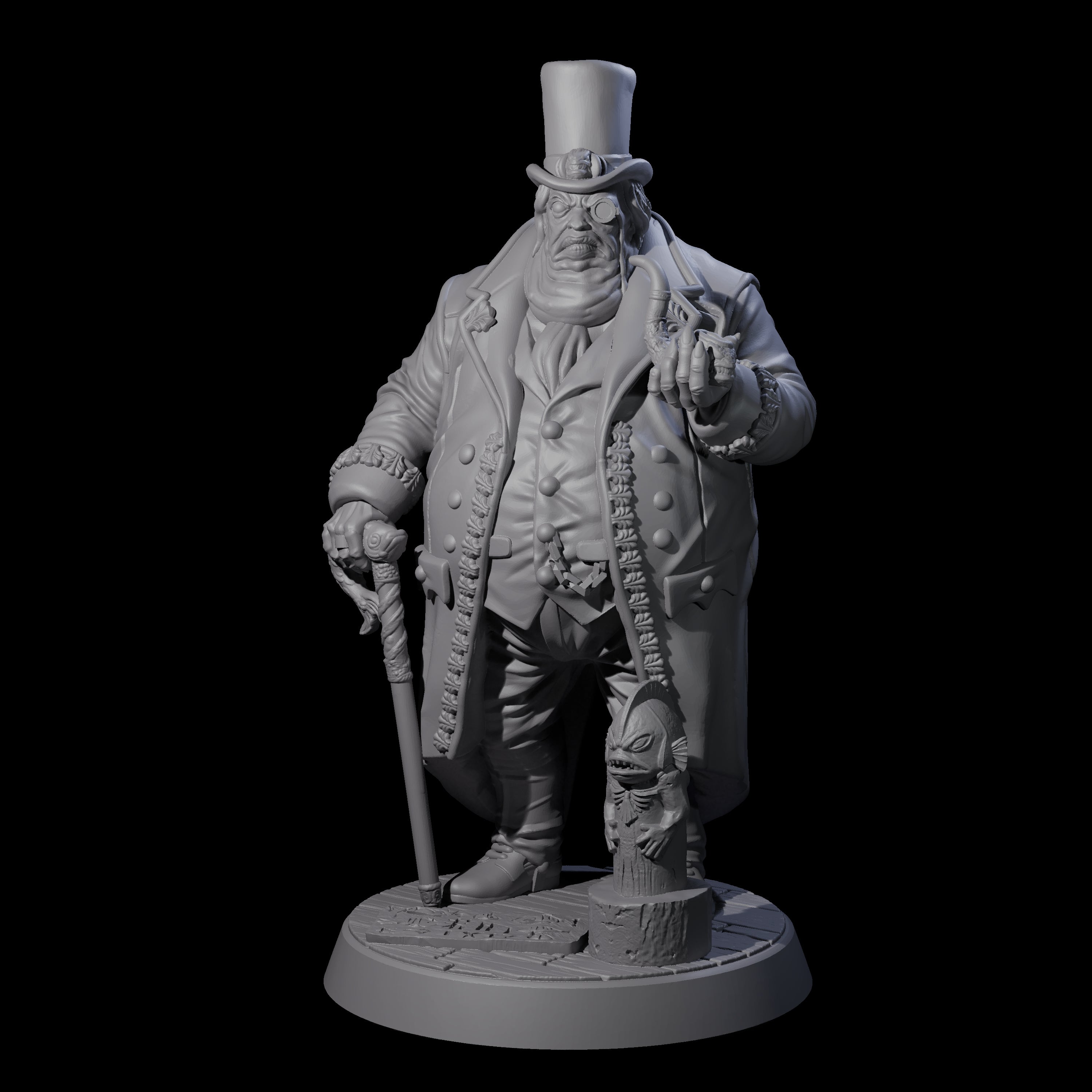 Girthy Human Cultist Miniature for Dungeons and Dragons, Pathfinder or other TTRPGs
