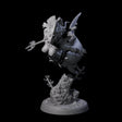 Gliding Merfolk Pin-up Miniature for Dungeons and Dragons, Pathfinder or other TTRPGs