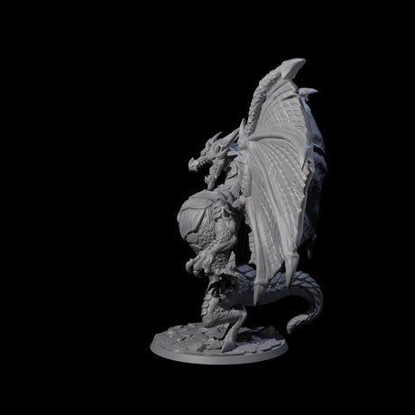 Glistening Adult Dragon Miniature for Dungeons and Dragons, Pathfinder or other TTRPGs